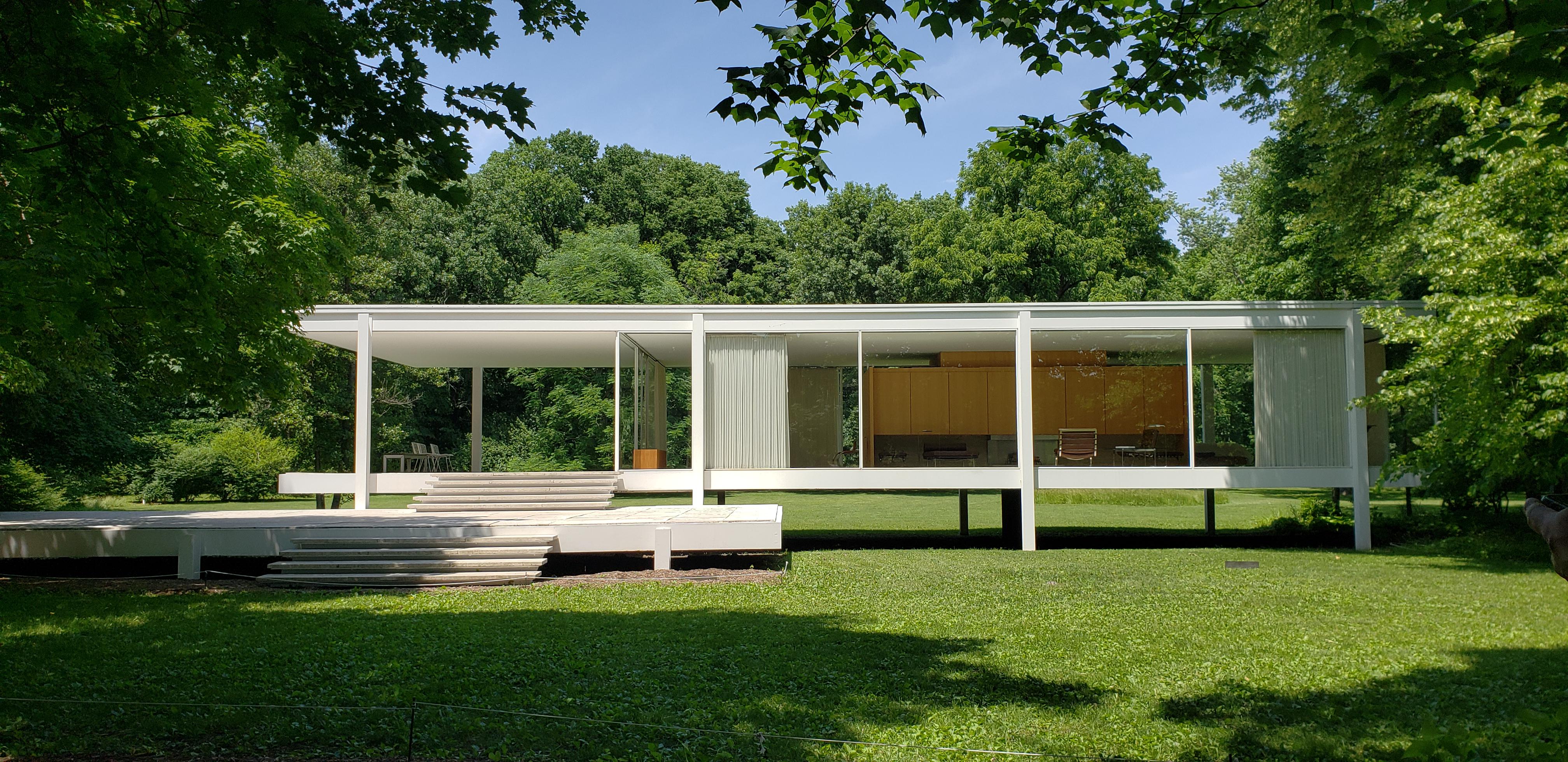 Farnsworth House, Plano, IL Ludwig Mies van der Rohe [4032×1960] r