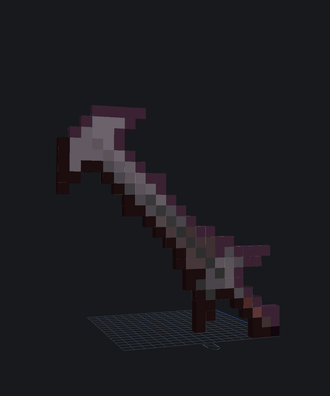 Sword/Axe Combo I made in Blockbench! r/Minecraft