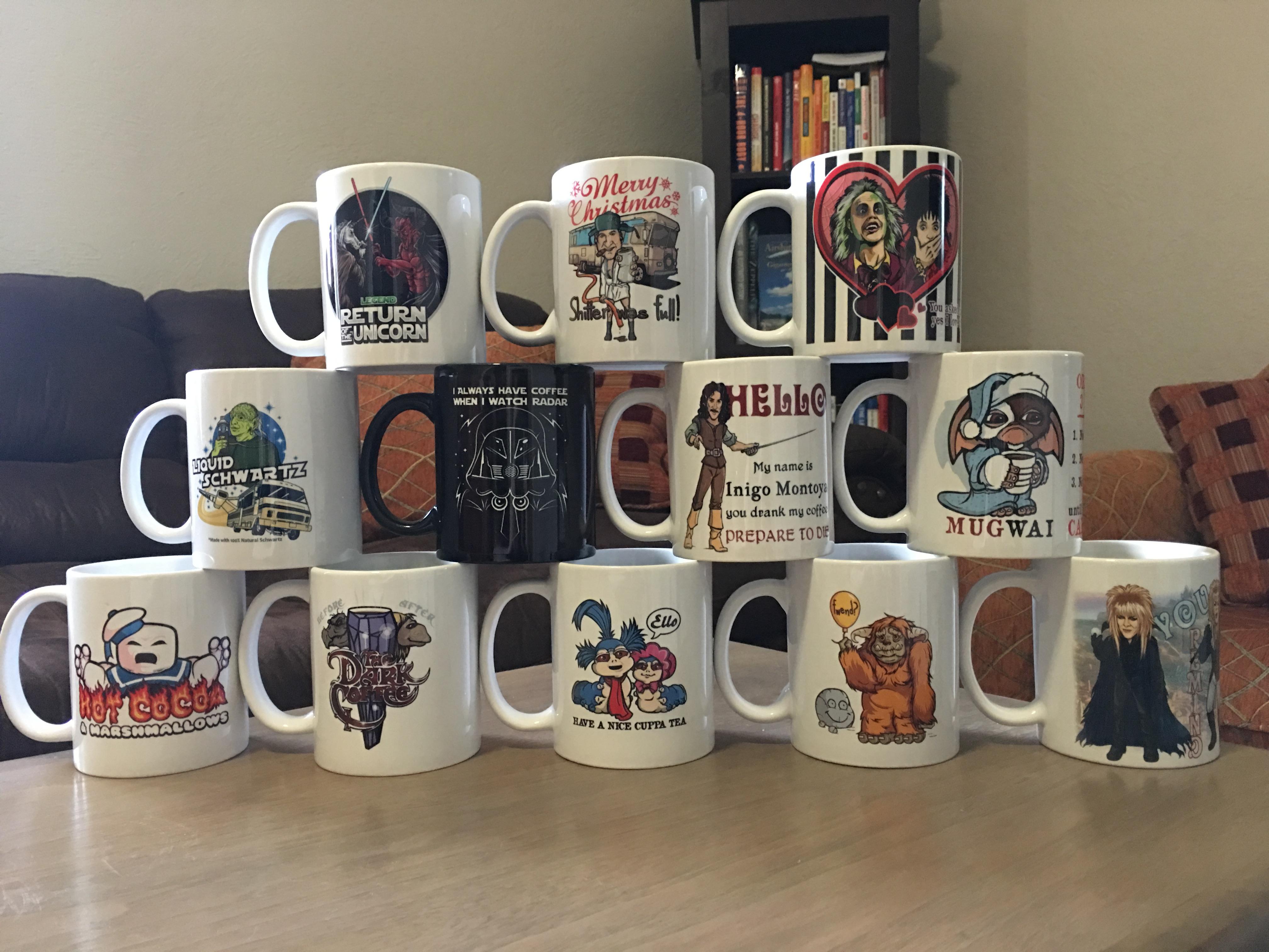 My Awesome 80s Movie Mug Collection from Nerd Mug! r/muglife