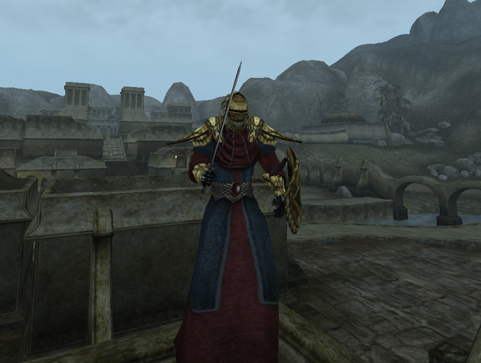i absolutely love being able to wear robes over armor r/Morrowind