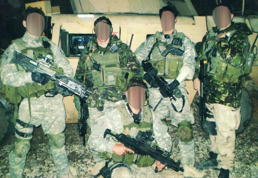 British Special Forces Support Group (SFSG) during night raids in Iraq