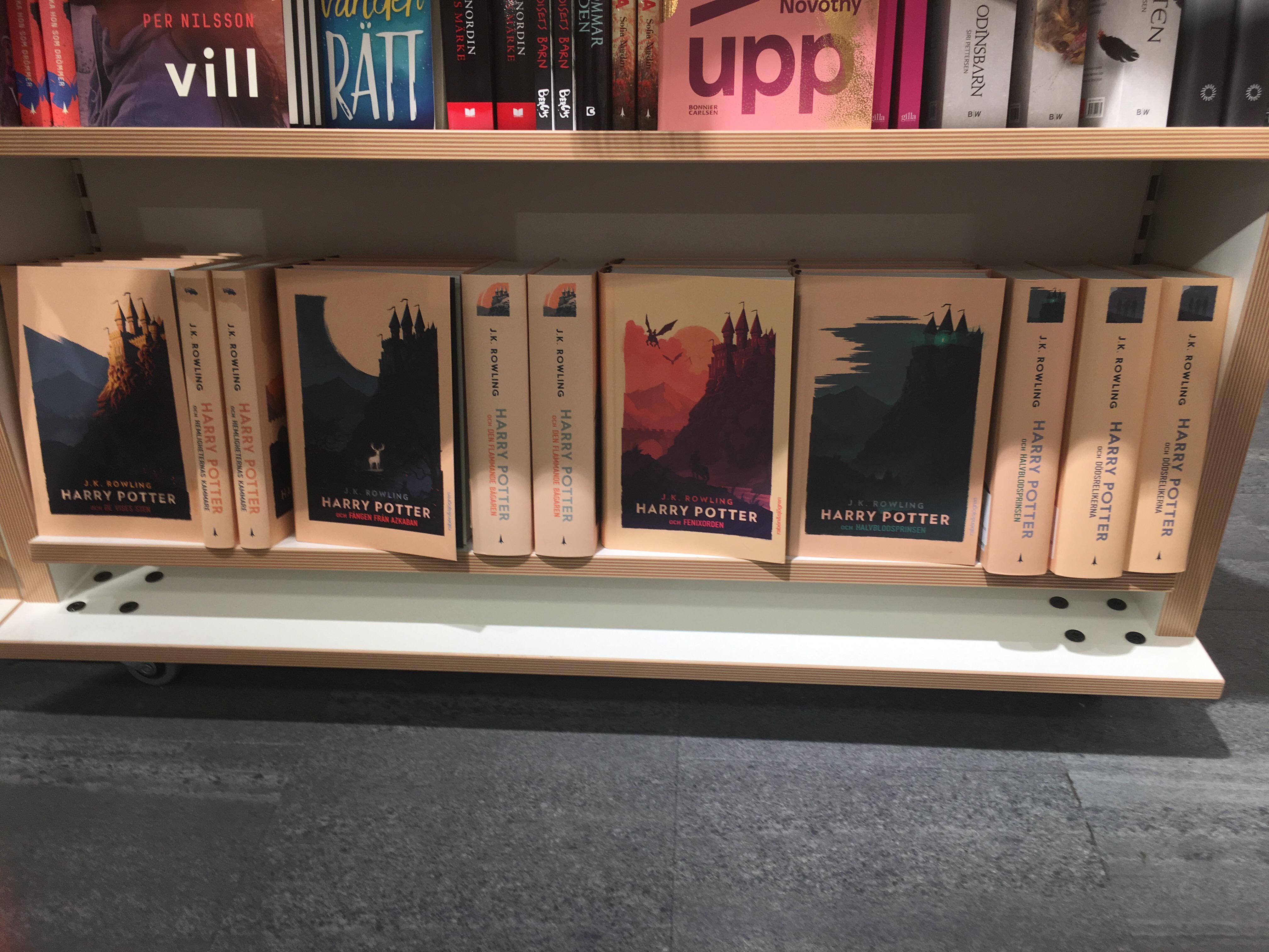 The new Swedish covers of the books r/harrypotter