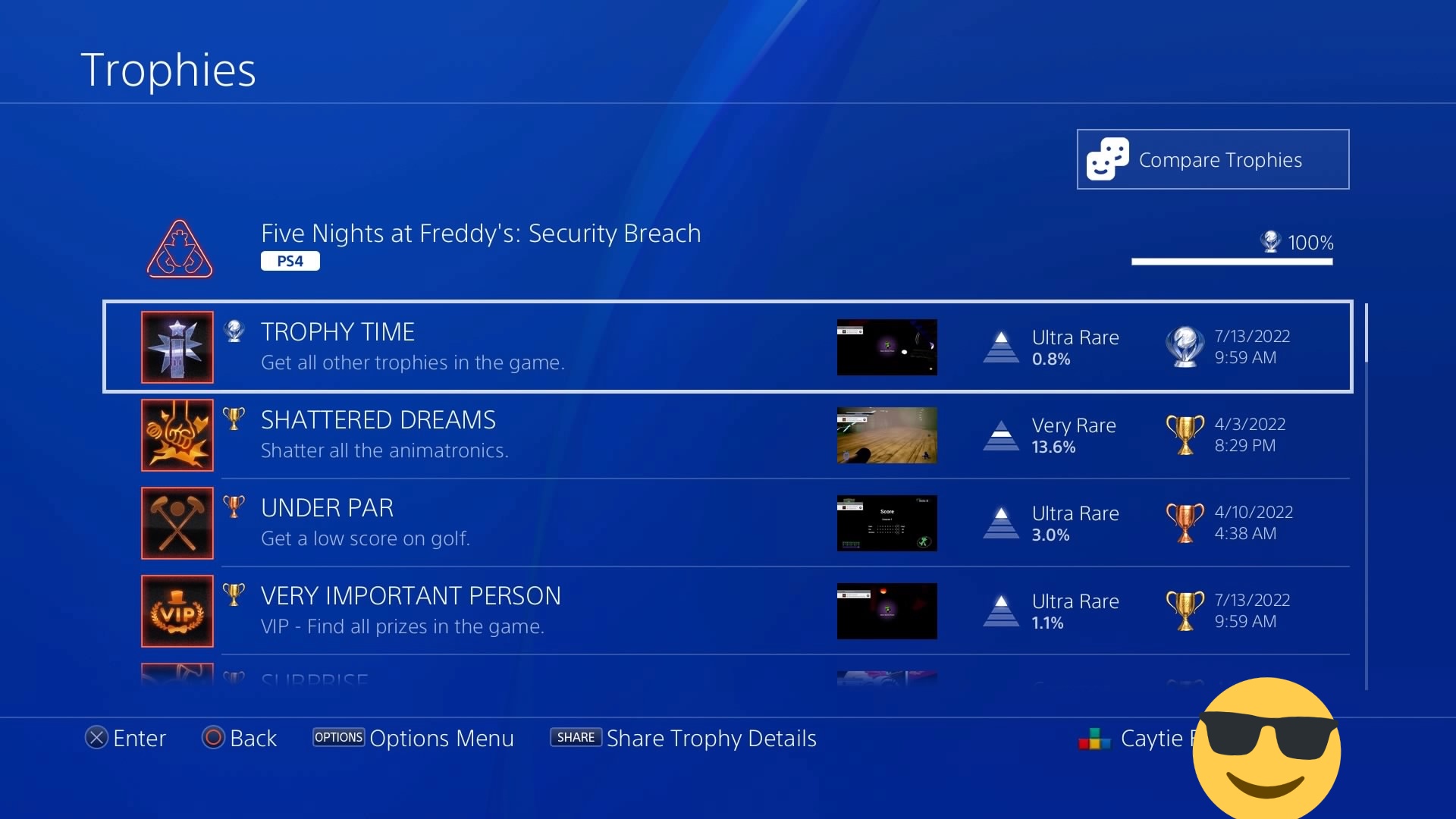 Finally got all the achievements in Security Breach! r