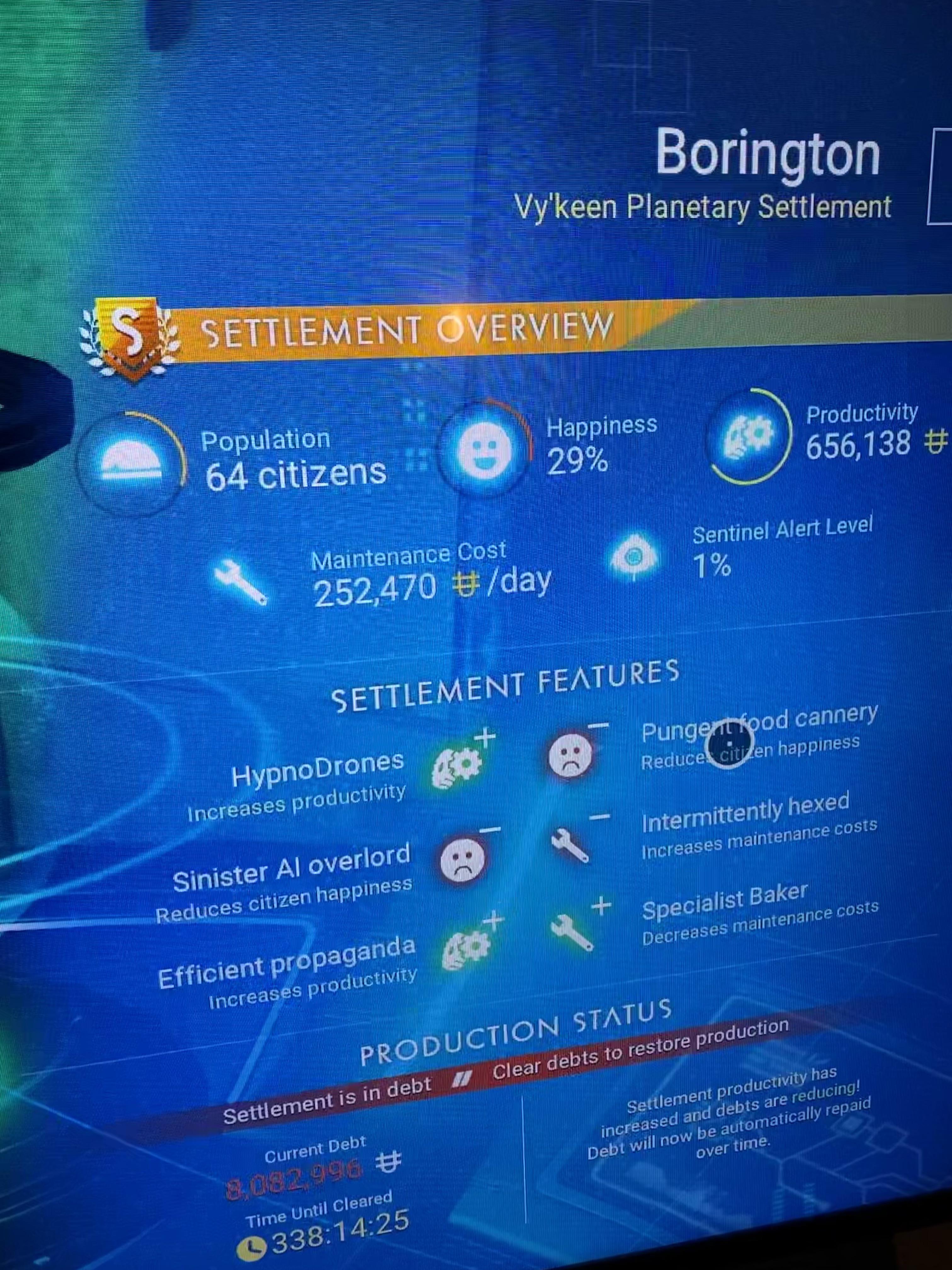 Did I get lucky or is this common? S class settlement first shot r/NMSGalacticHub