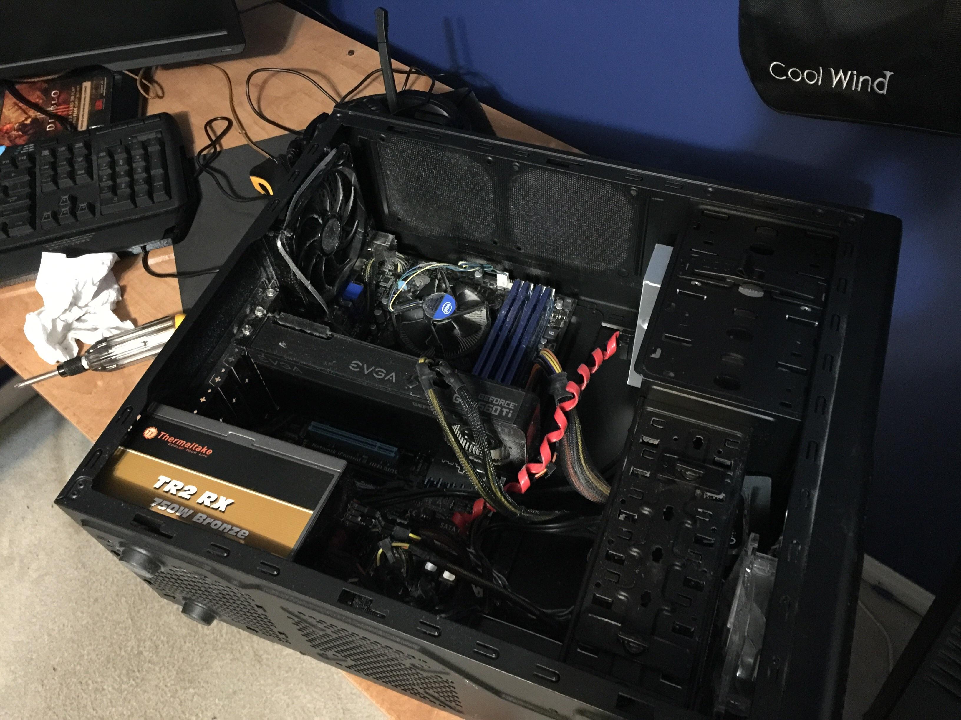 Power supply blew last night, 4 years after my childhood friend bought