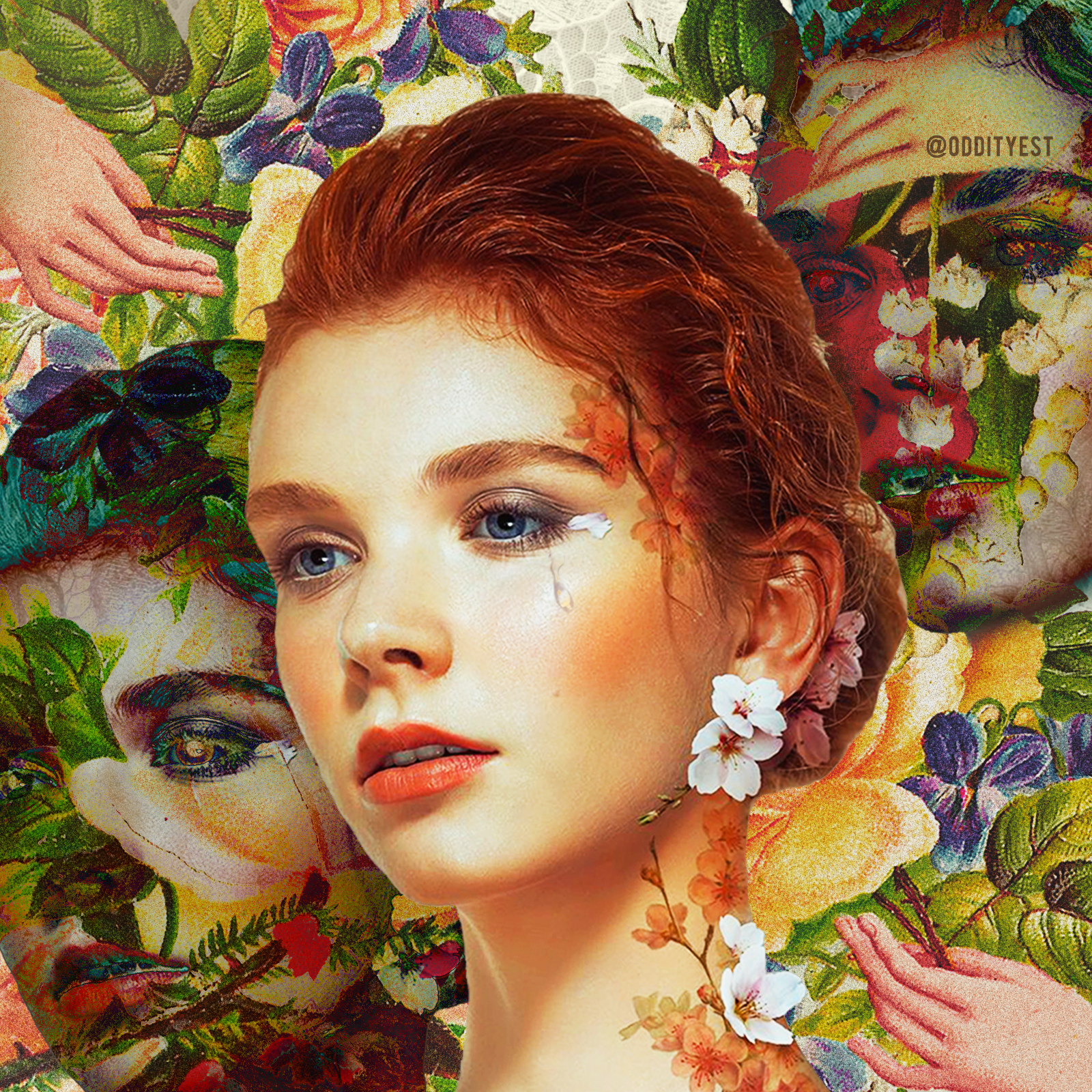 Gemini, a vintage photography collage I made. r/Design