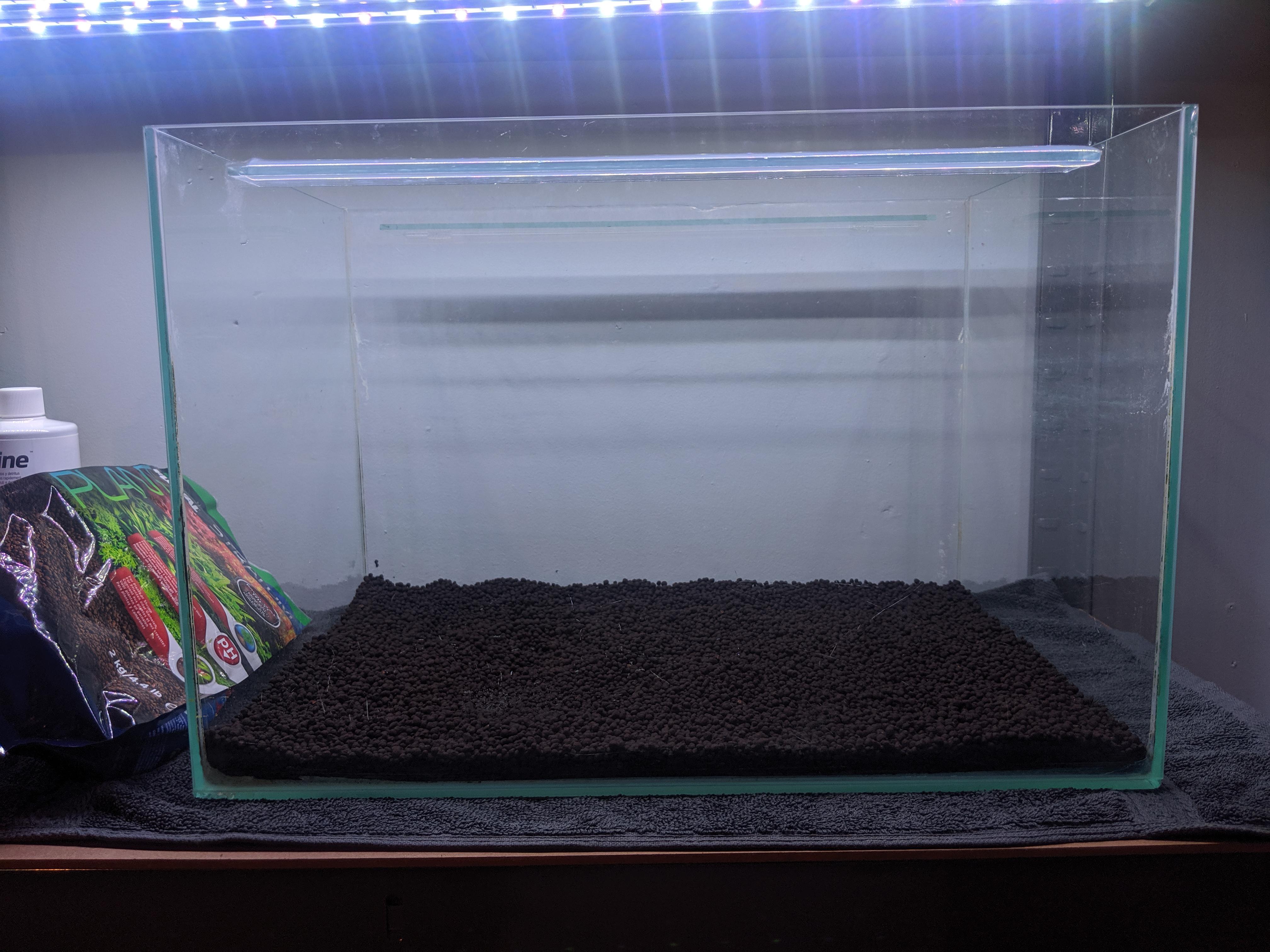 How thick does Fluval Stratum have to be for a fairly heavily planted