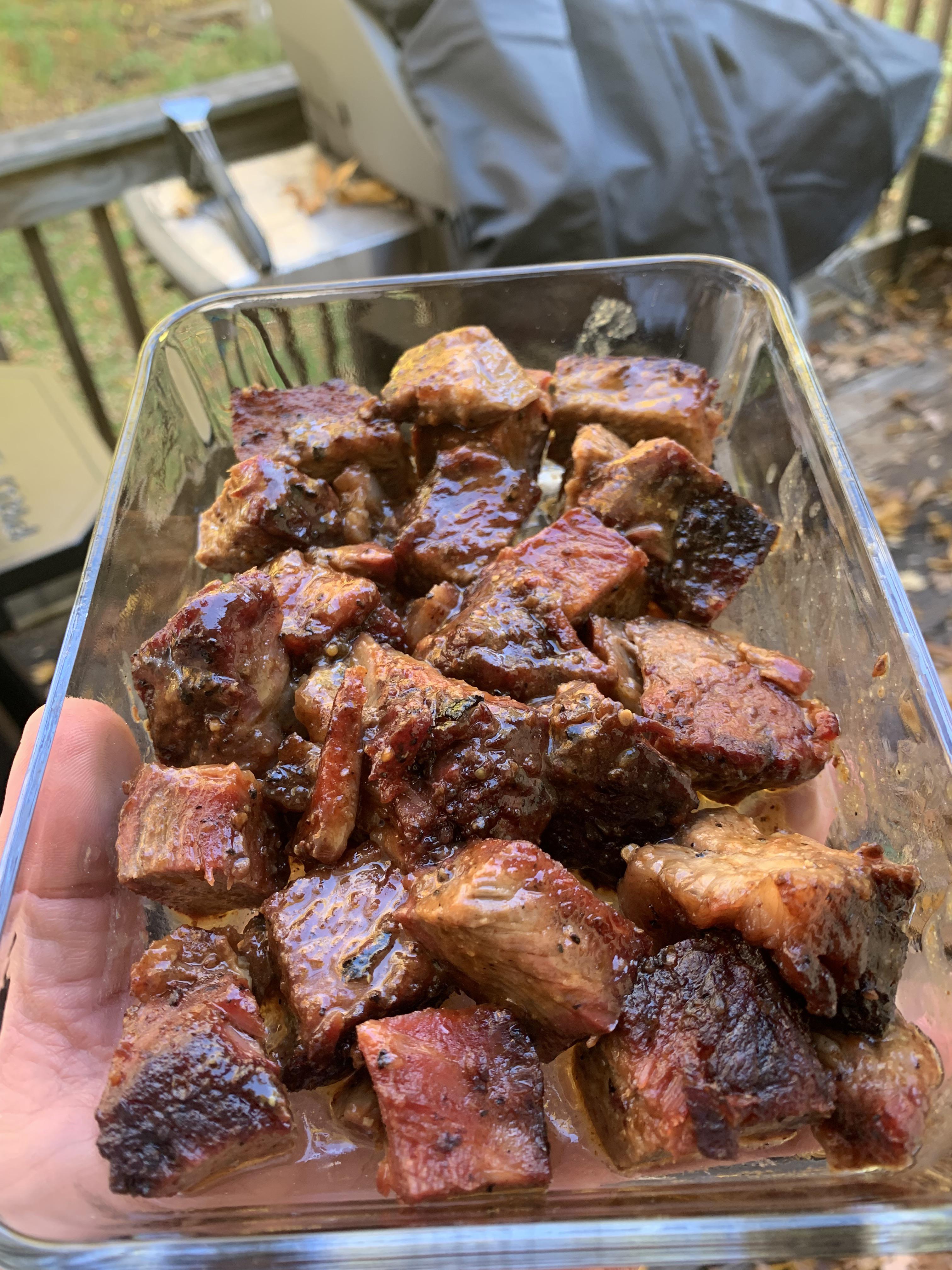 Smoked Chuck Roast Burnt Ends r/PitBossGrills