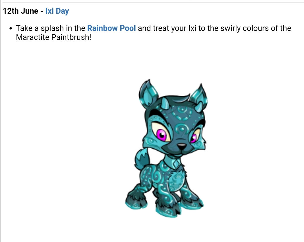 New Ixi colour for Ixi Day r/neopets