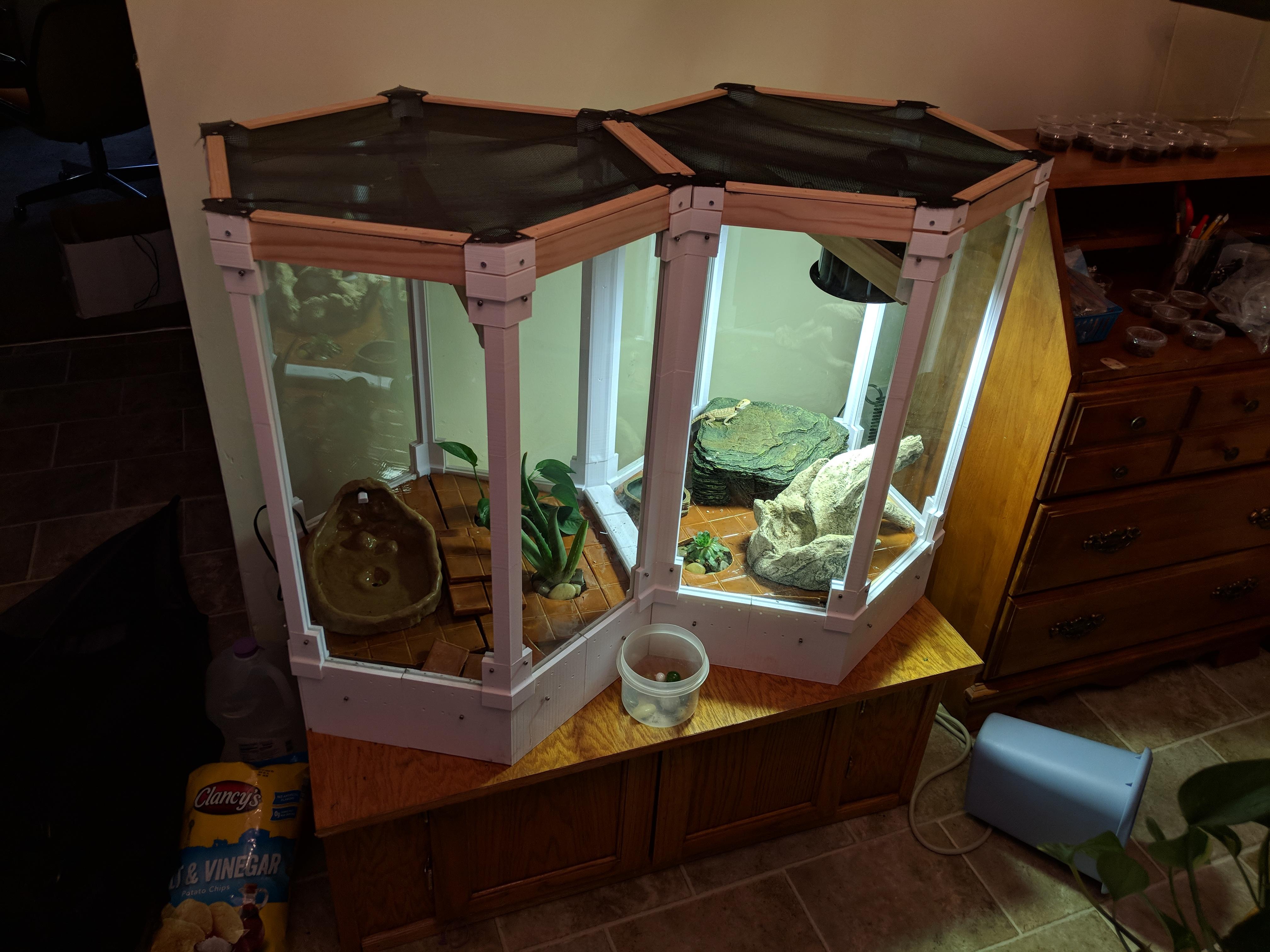 3D printed vivarium for bearded dragon r/functionalprint