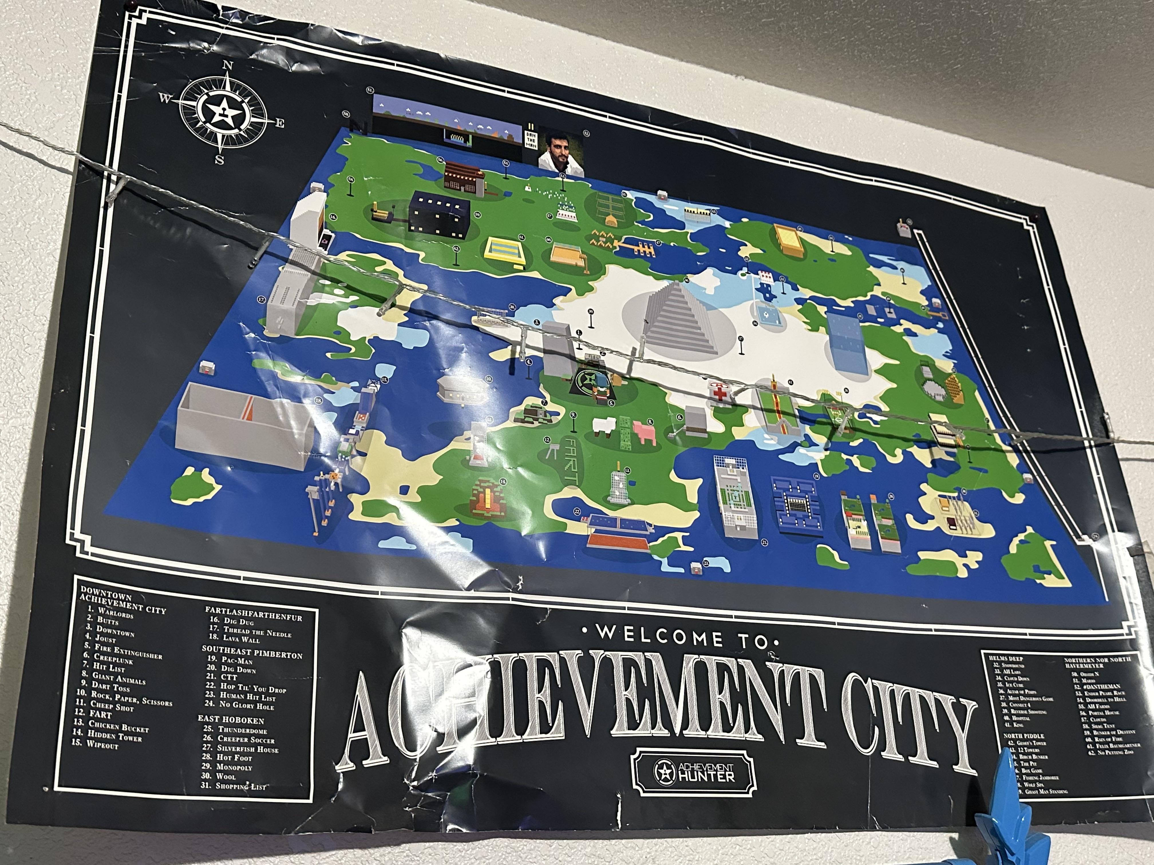Achievement city poster r/Achievement_Hunter