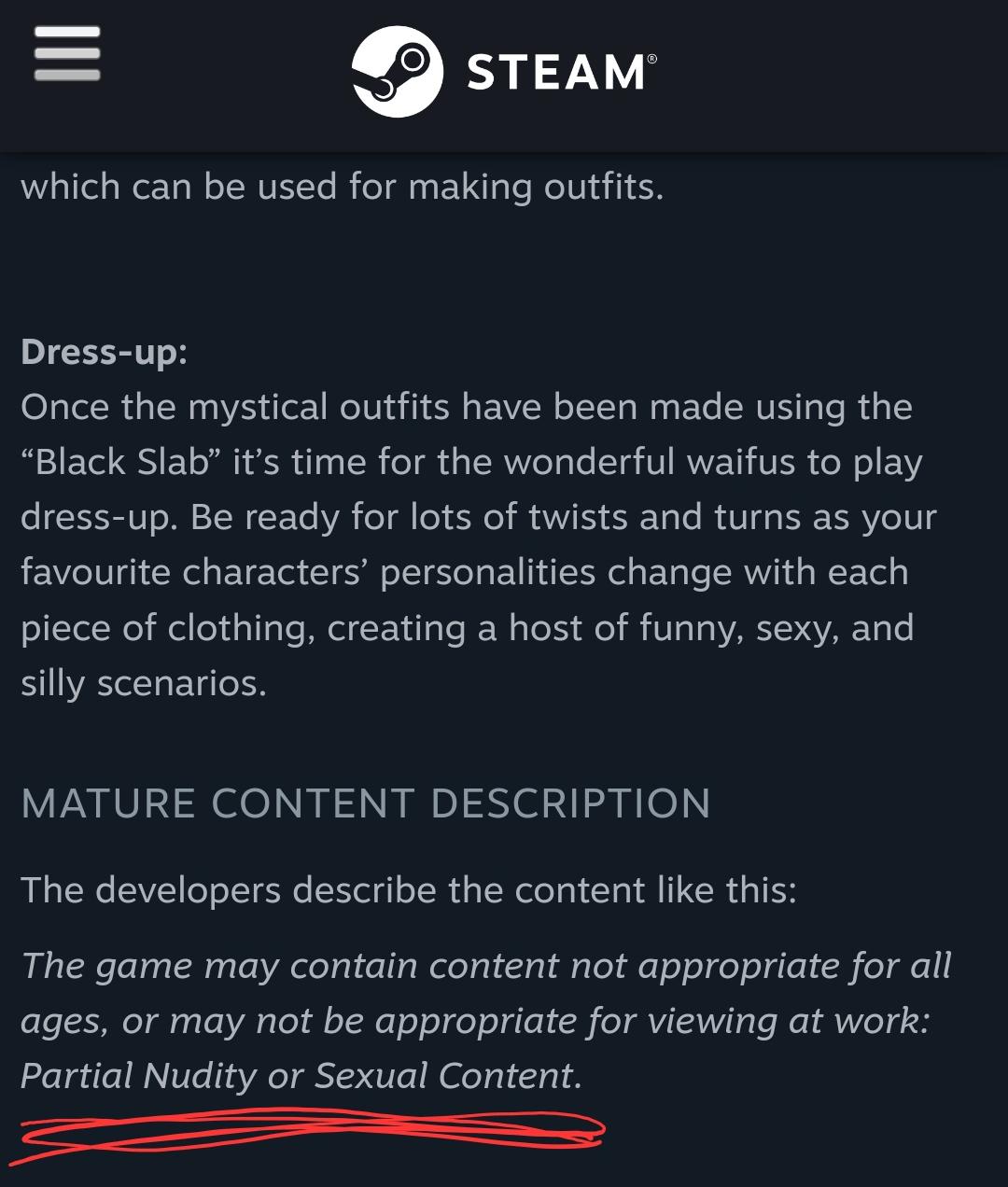 Steam Game - partial nudity and sexual content? : Konosuba