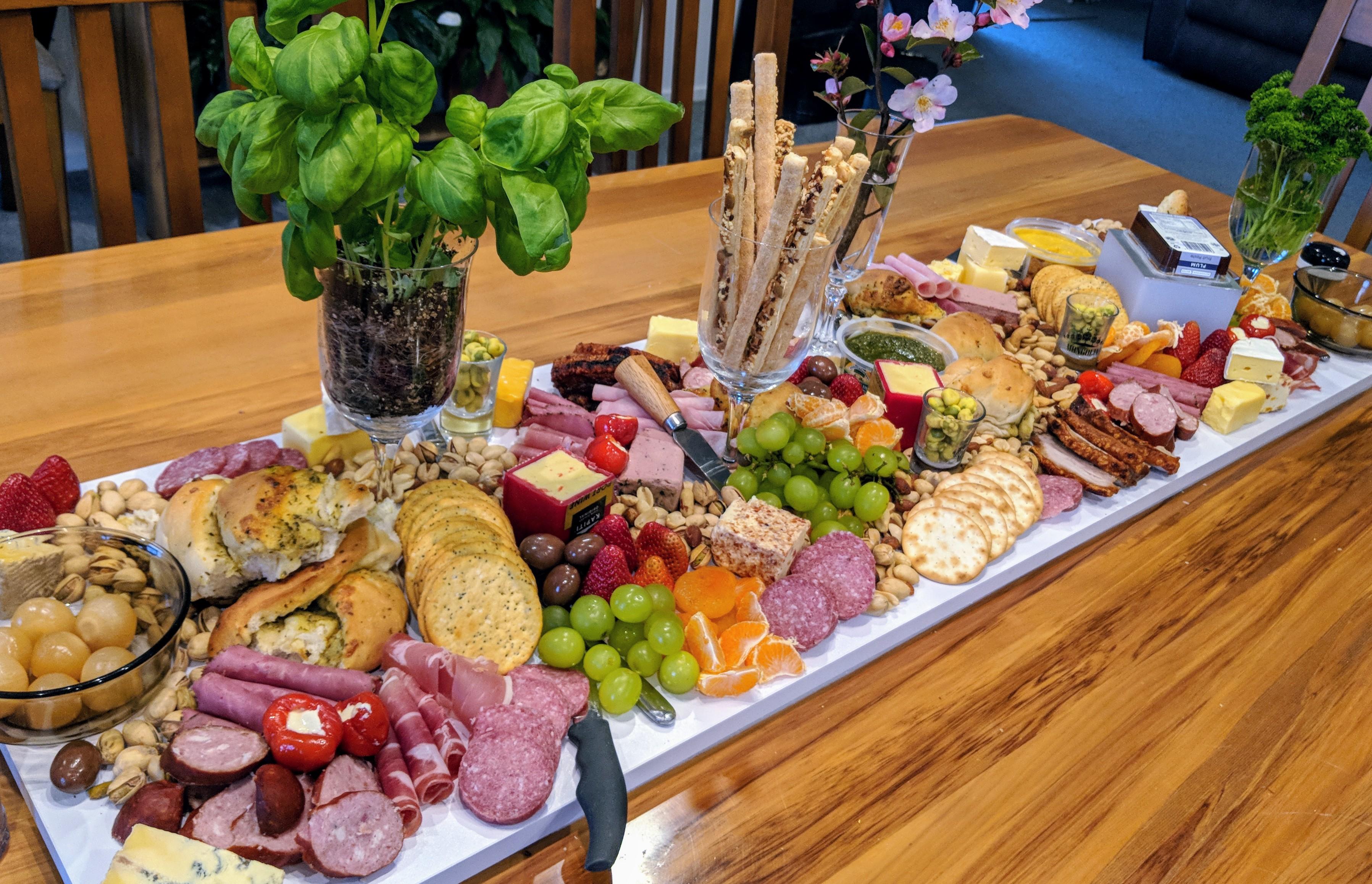 I made this over the top appetizers board r/FoodPorn
