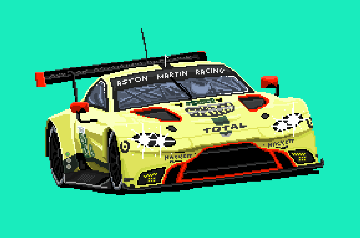 [pixel art cars] Trying something a little different AMR content wec