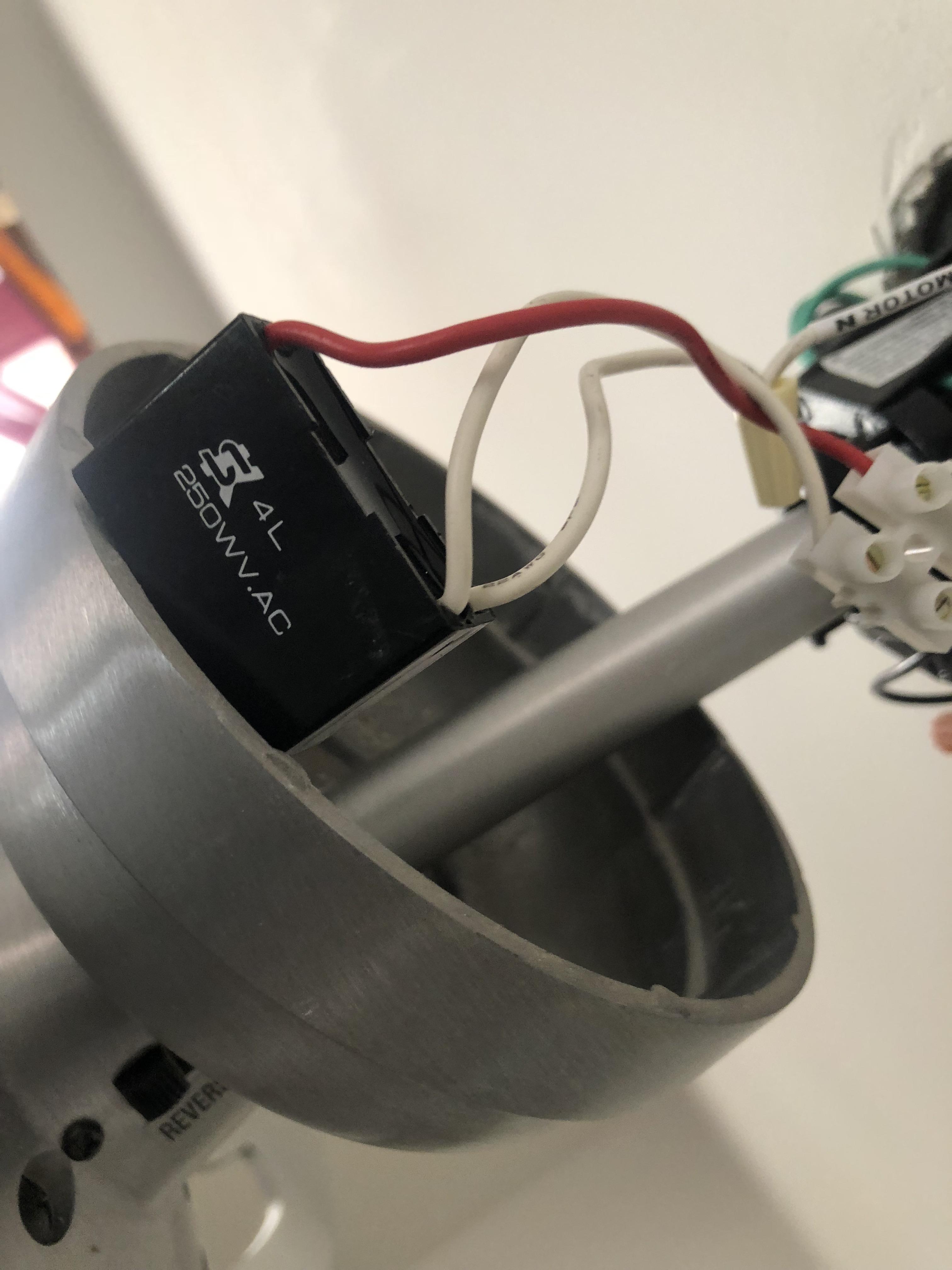 Humming fan motor. Capacitor ID?? r/electricians