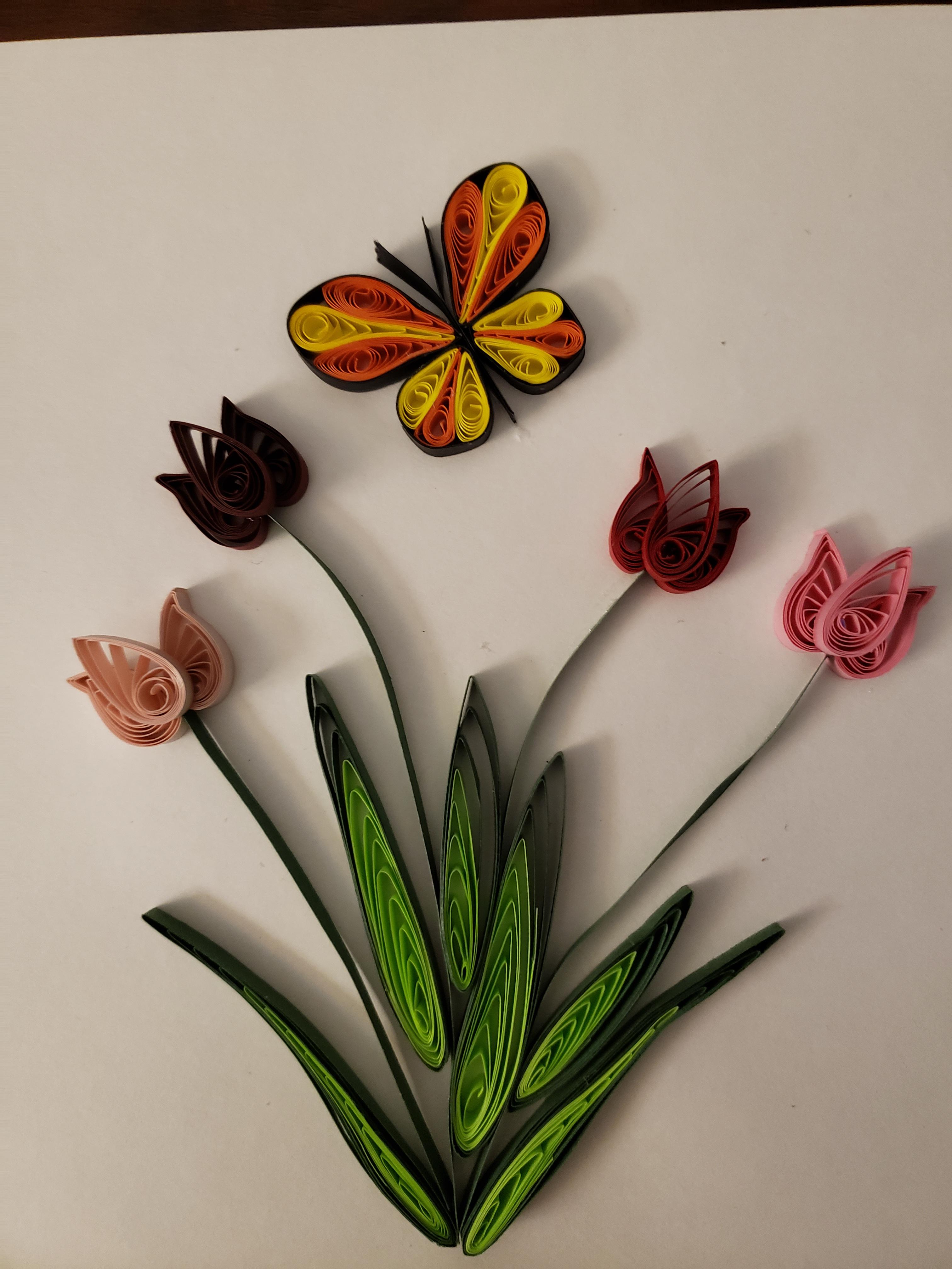 Some spring flowers quilling