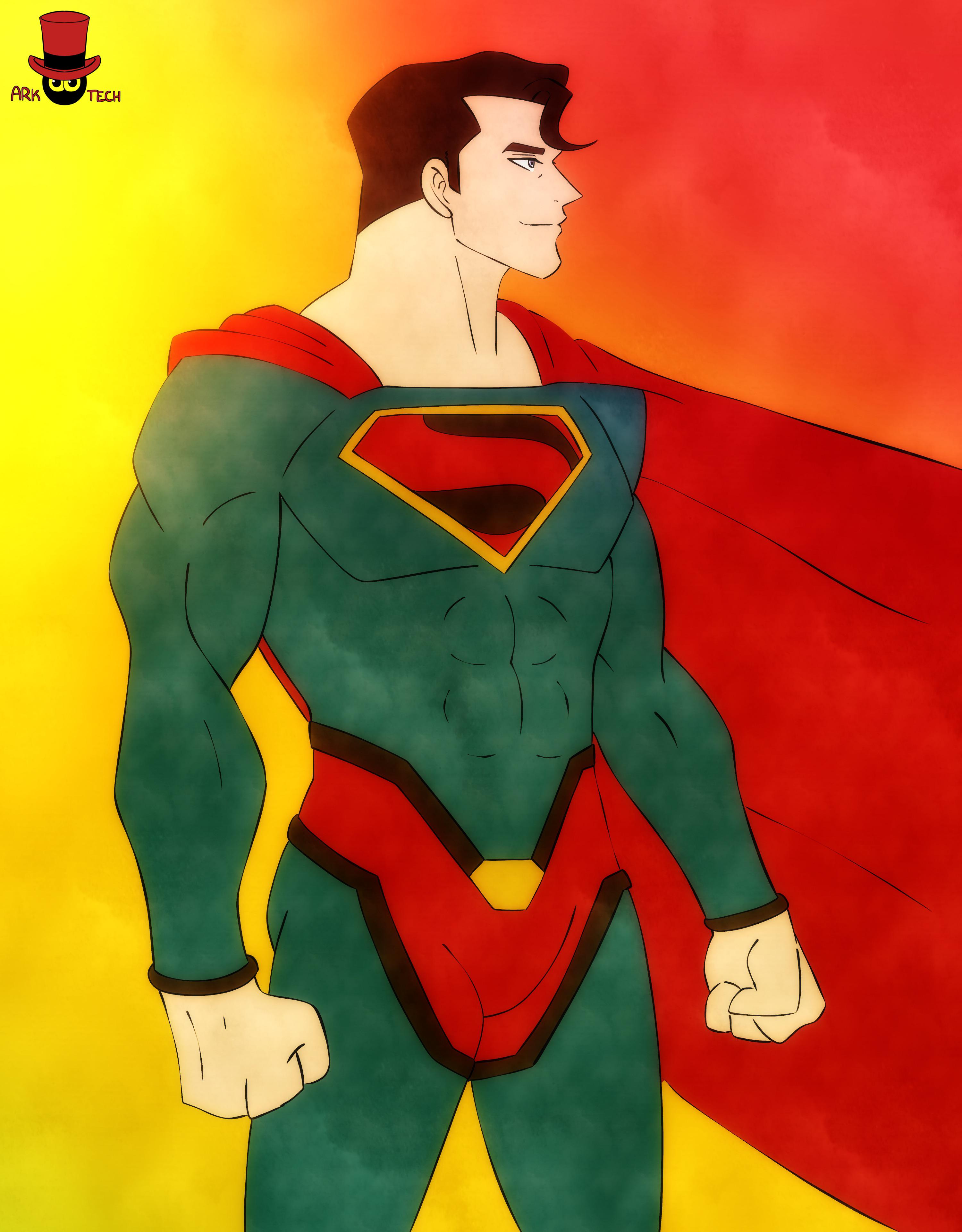 [Fan art] My Superman design. Took inspiration from the Fleischer and