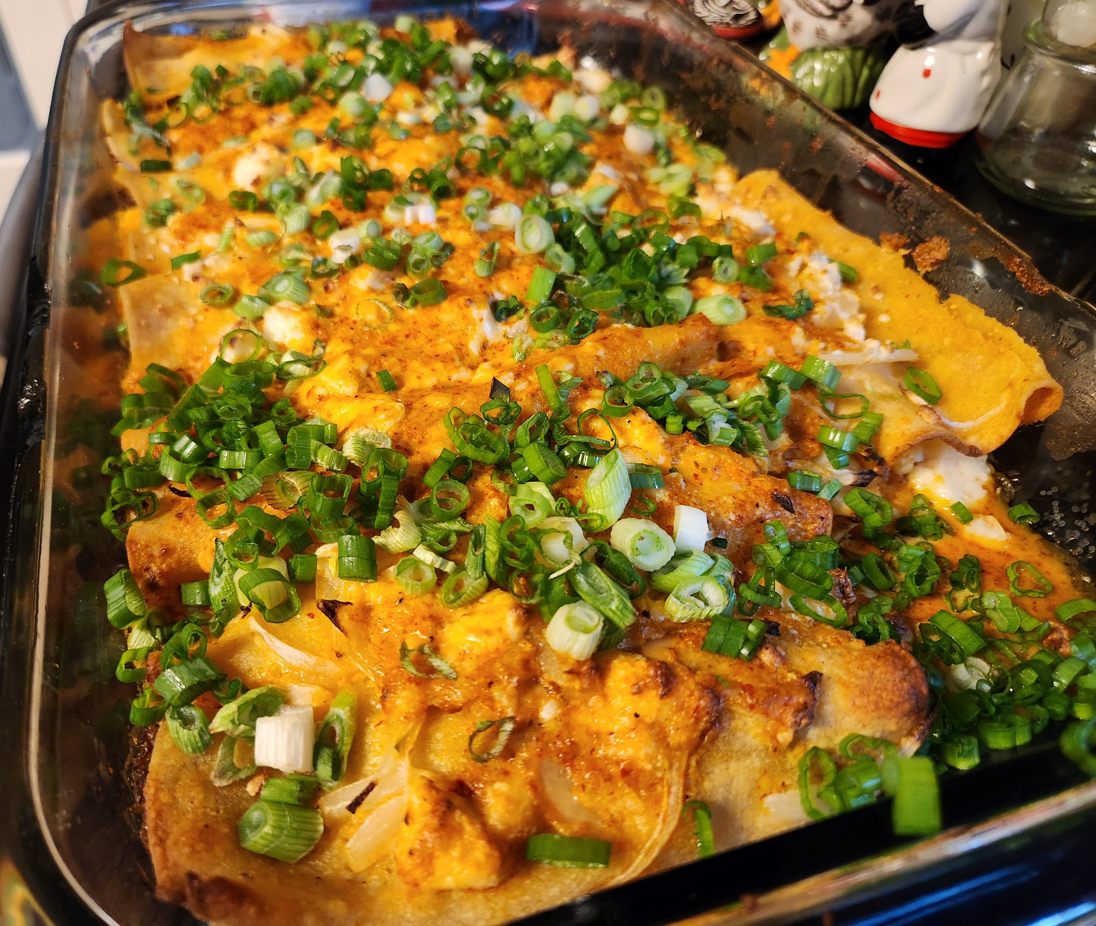 Thai red curry beef enchiladas r/FoodPics