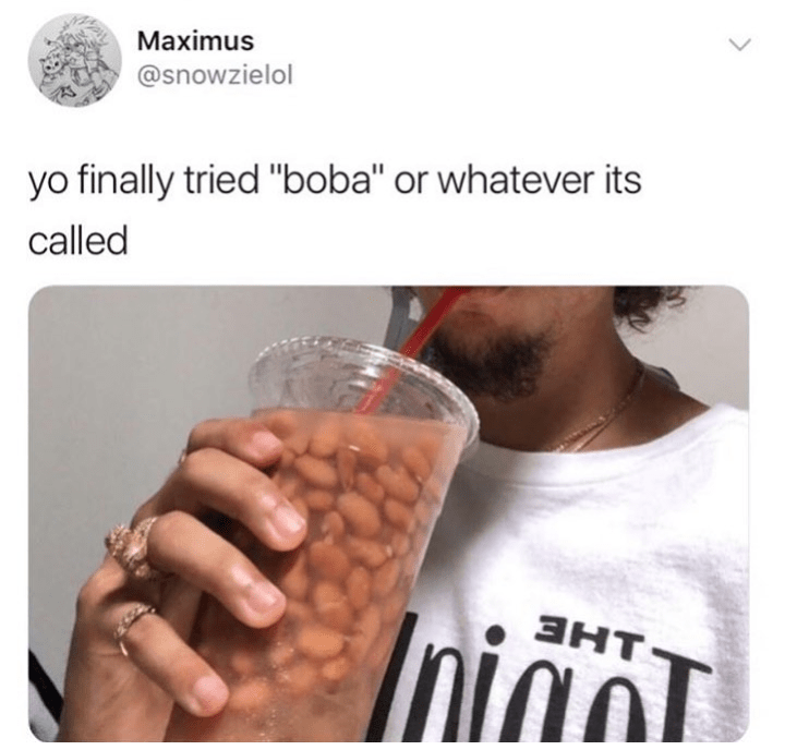 Boba beans r/BeansInThings