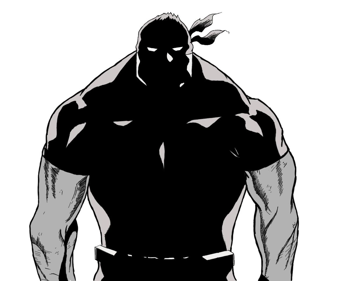 A digital artwork that I made of my favourite vigilante Knuckle Duster