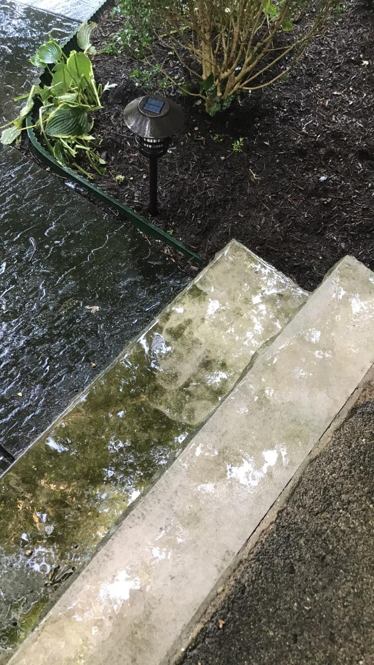 Power washing my front porch for a wedding party this weekend [OC