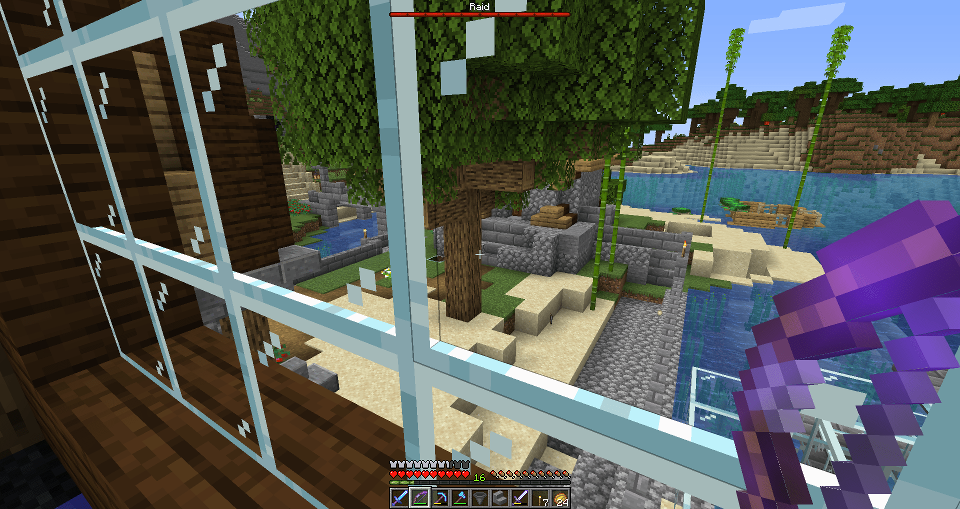 Raids can occur in your base if you have a villager breeder. Minecraft