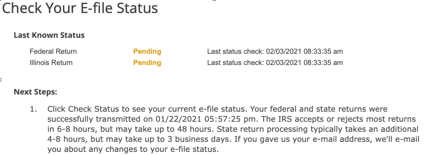 Tax Return still Pending to IRS, after almost two weeks? r/tax