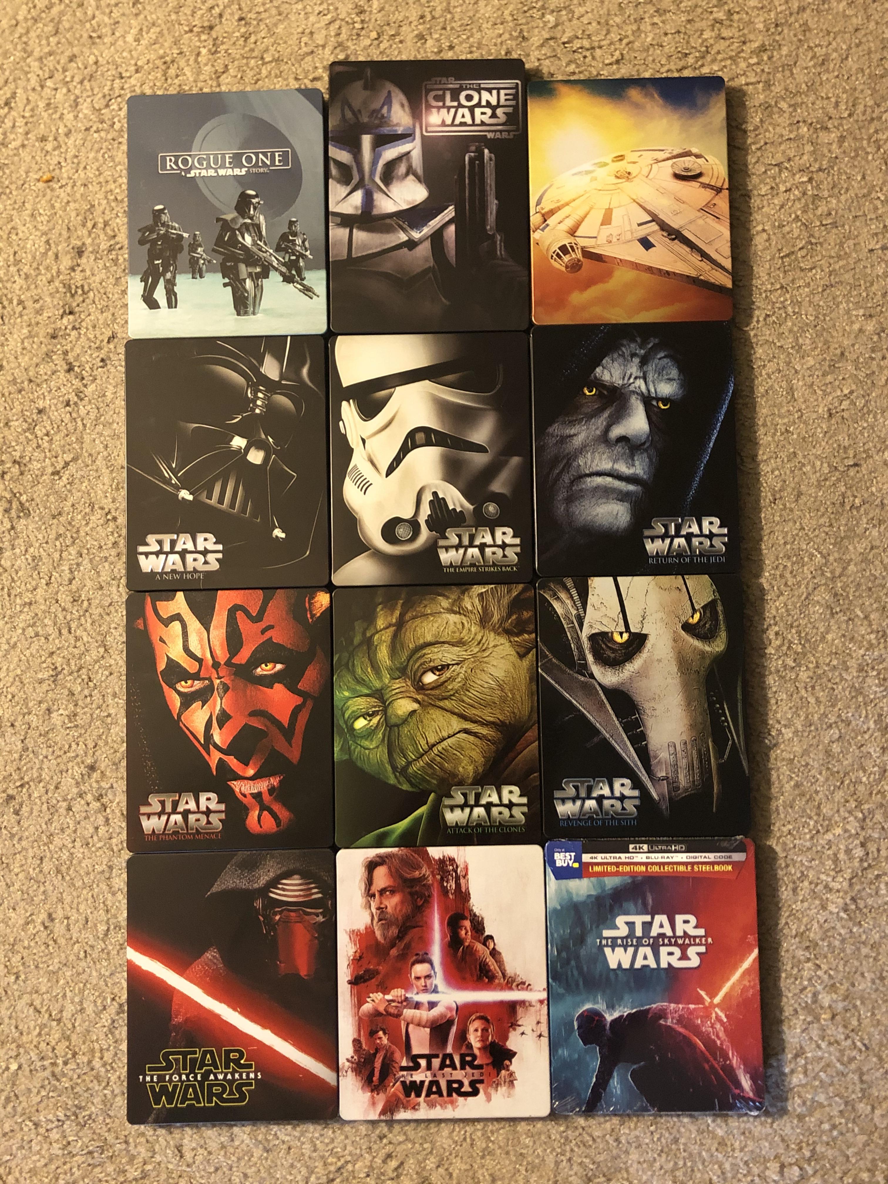 Star Wars Steelbook collection complete! r/StarWars