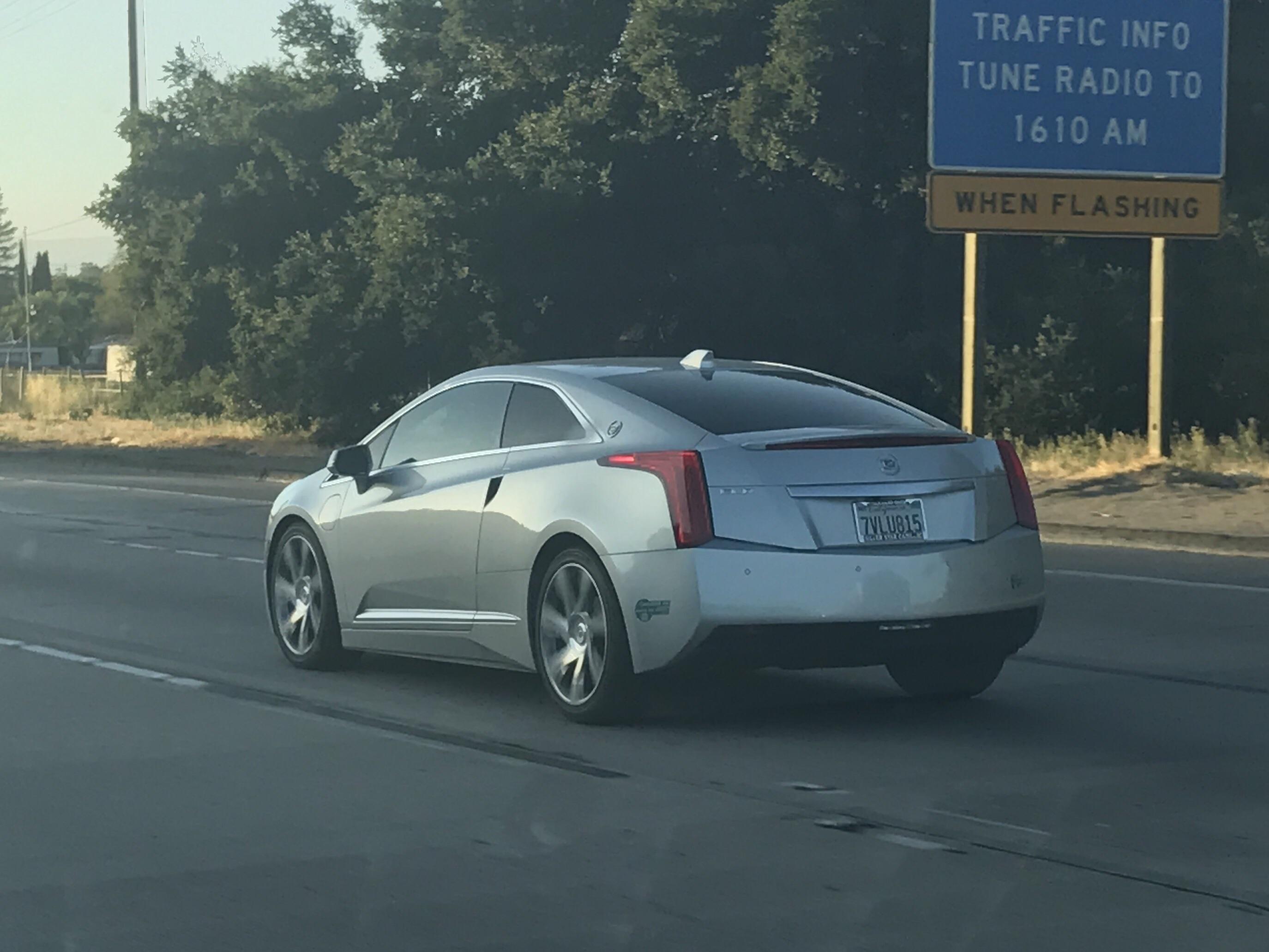 [Cadillac ELR] Electric Caddy with California HOV carpool lane sticker