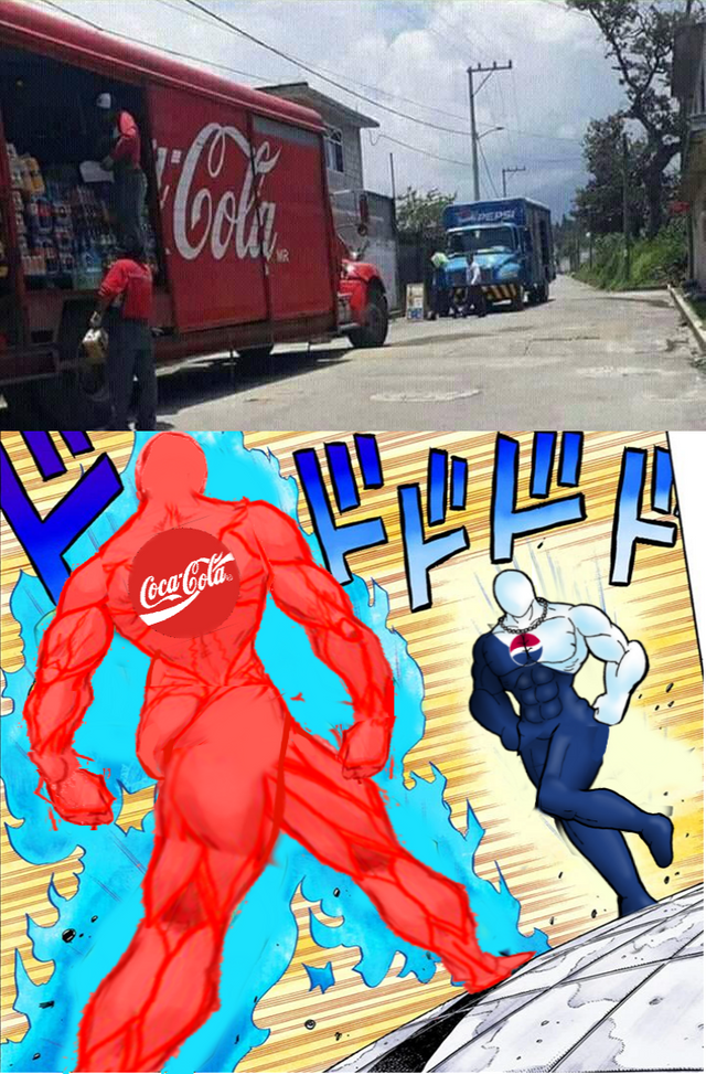 COKE MAN VS PEPSI MAN