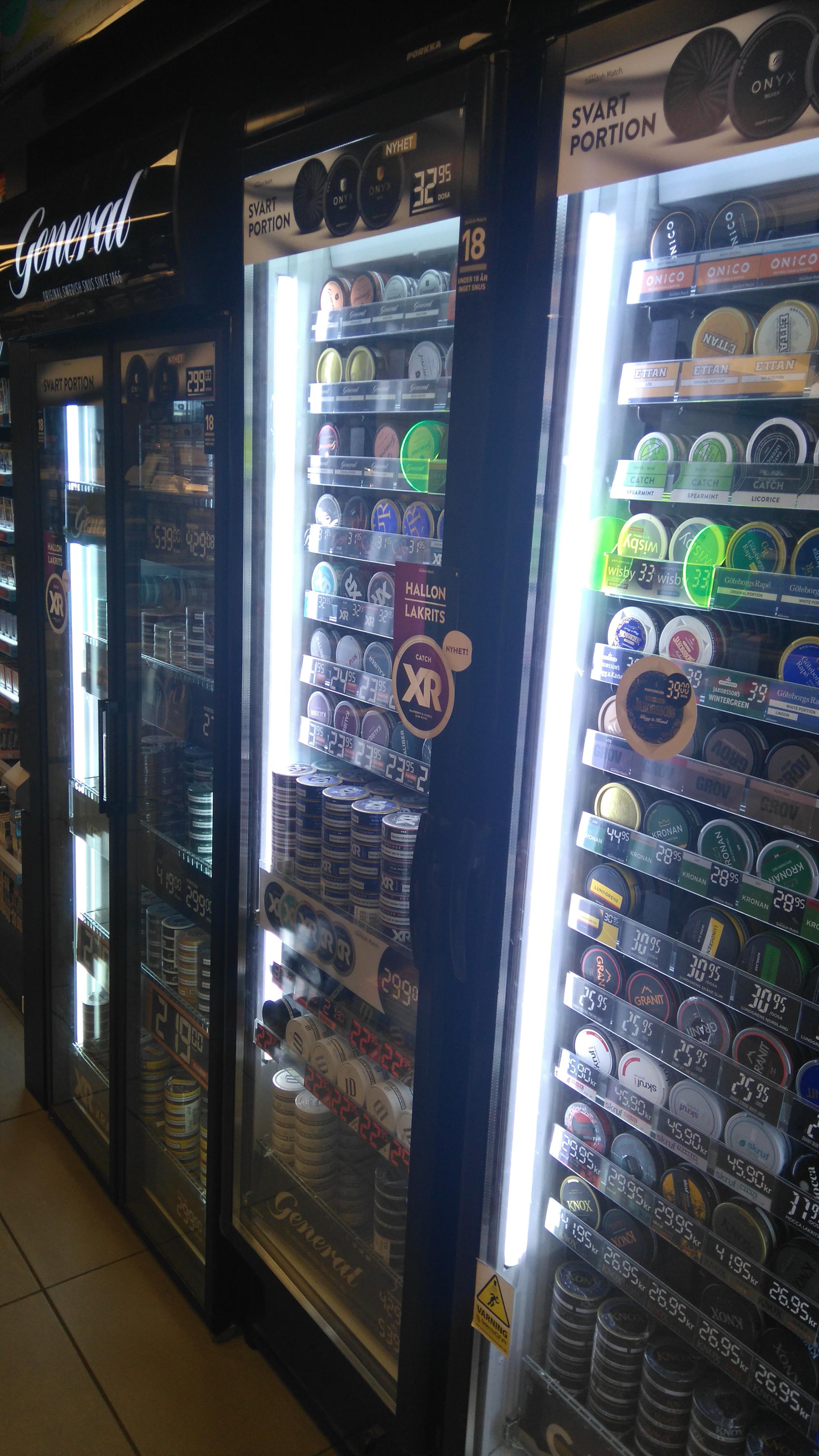 Here is what it looks like in every store in Sweden! How much do you