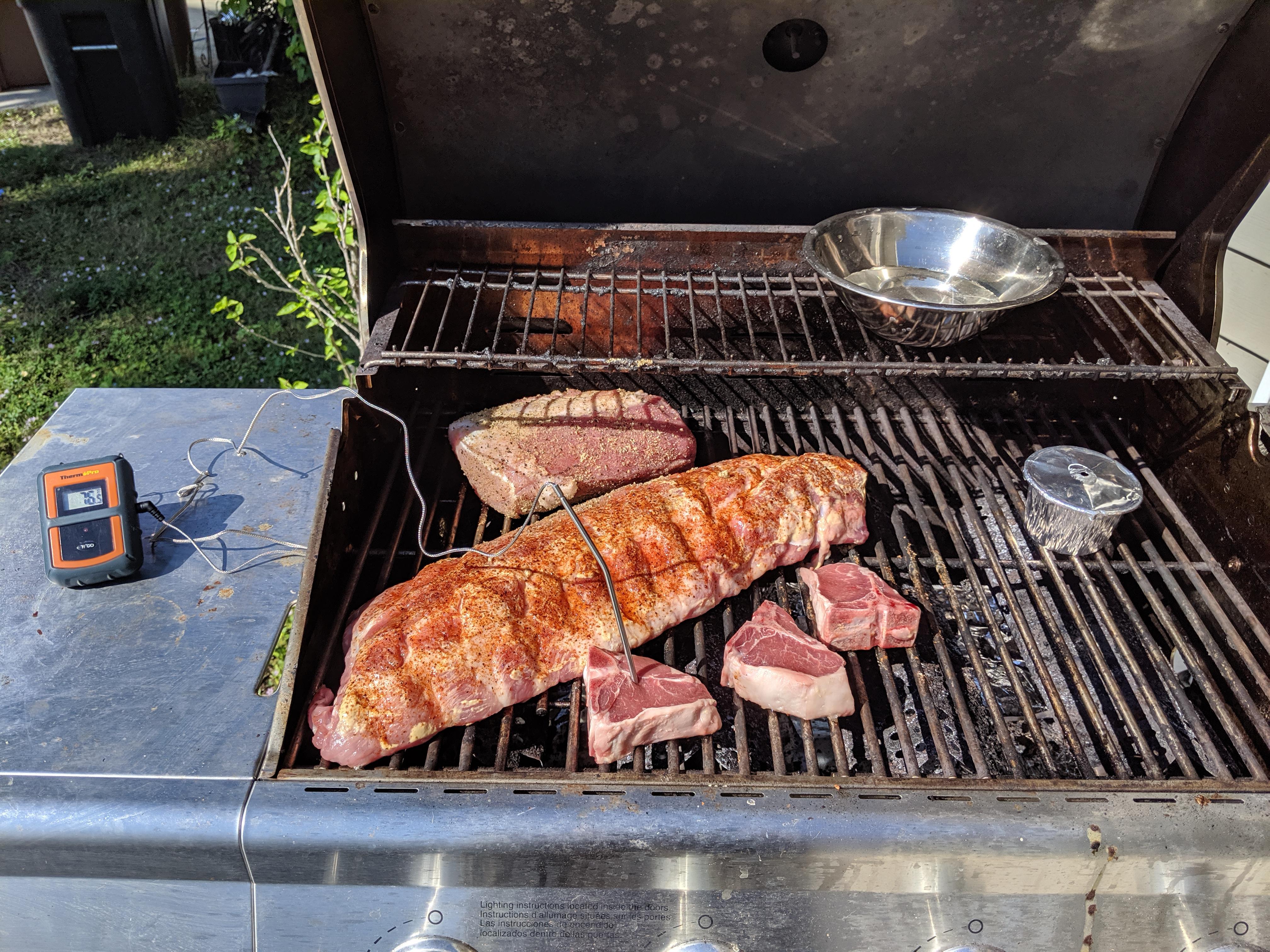 First time using a gas grill to smoke, if I can convince the family