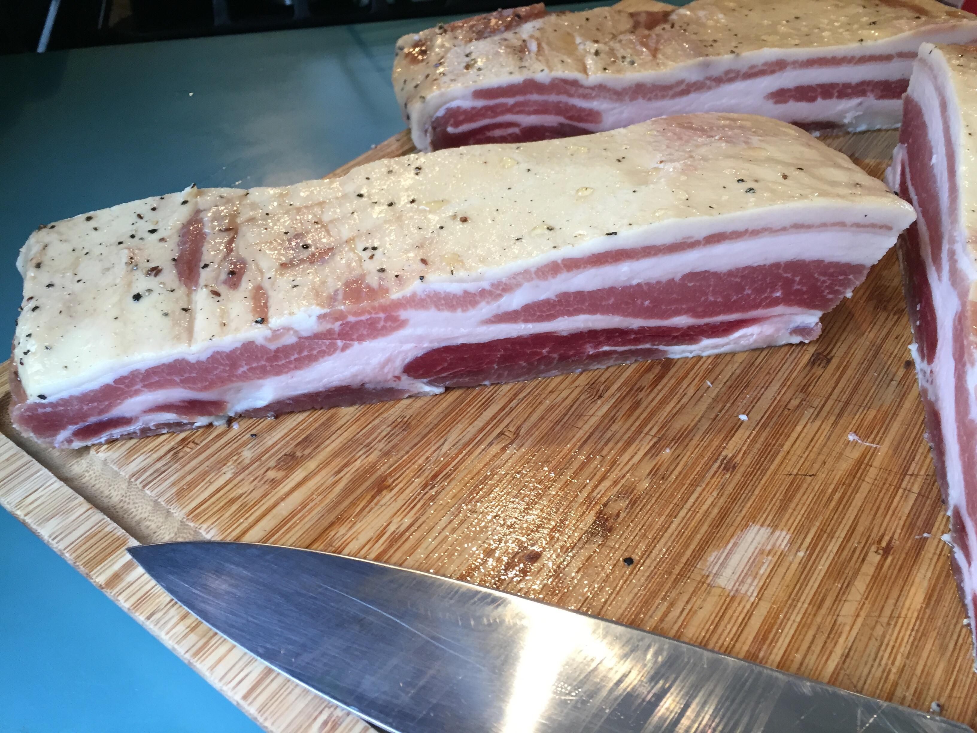 [Homemade] Cured and Cold Smoked Bacon r/food