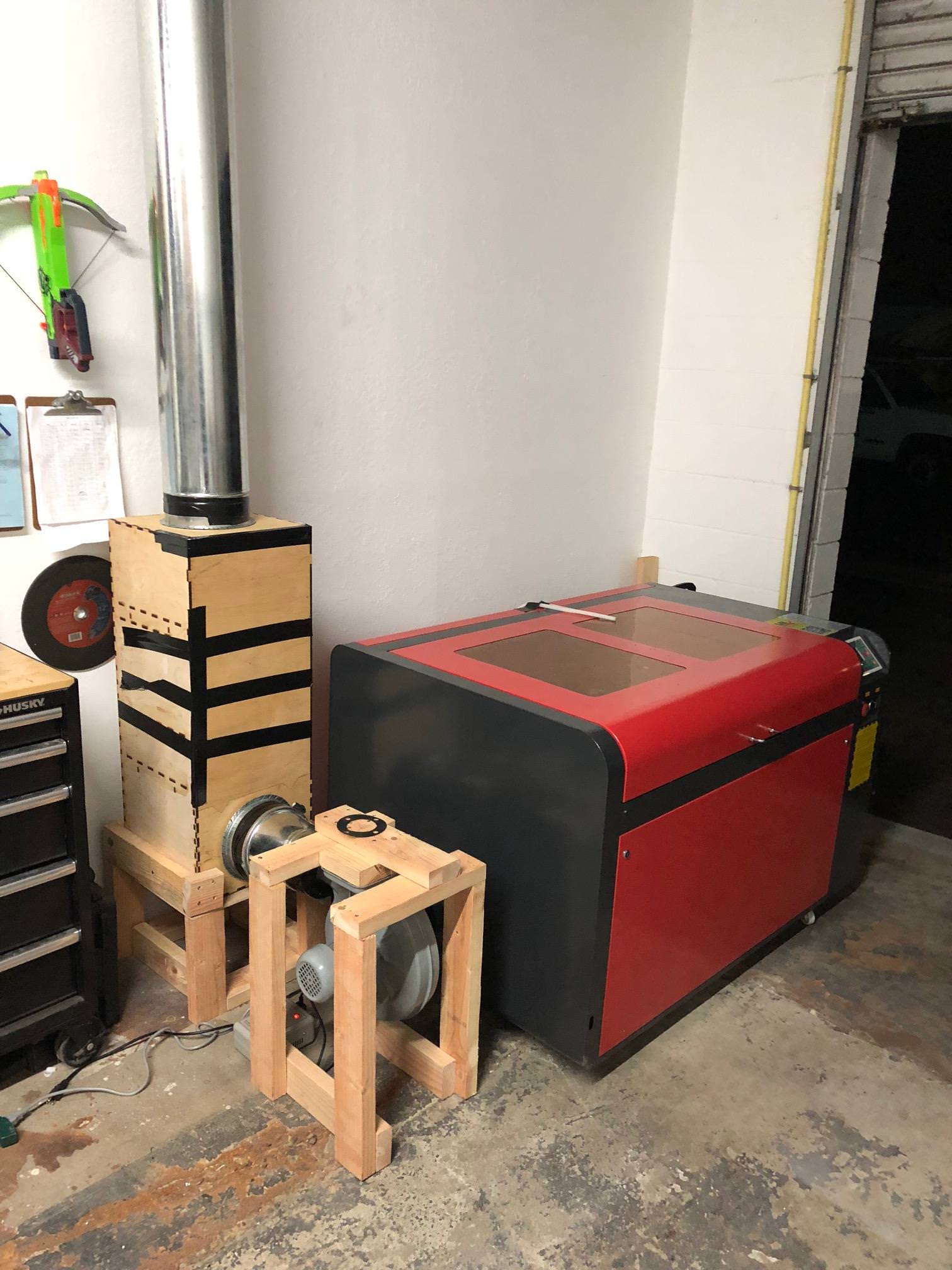 Thanks to everybody here who helped me improve my lasercut fume extractor. I'm happy to say