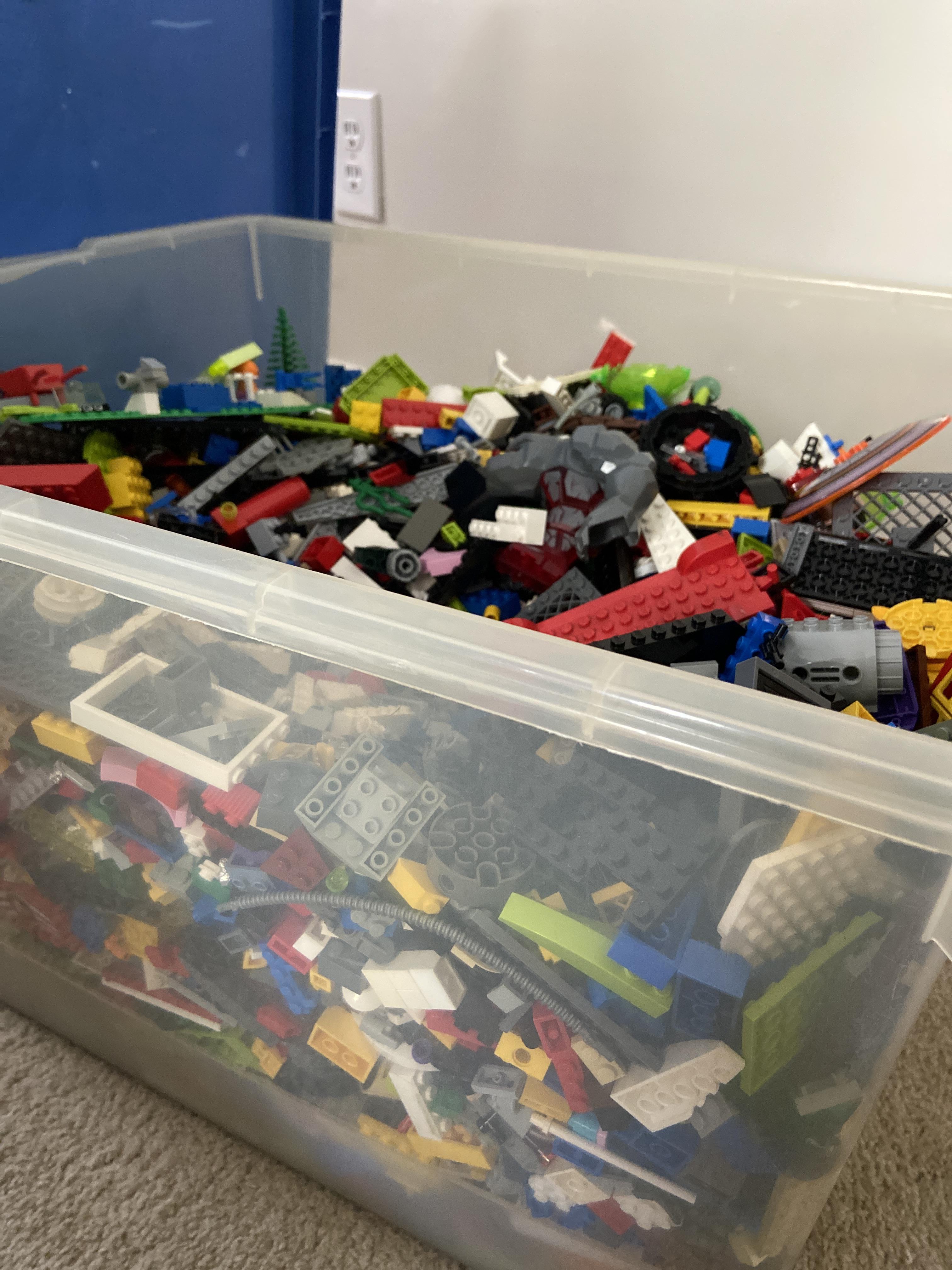 Where do you begin organizing a bin like this? I’m sure each of you