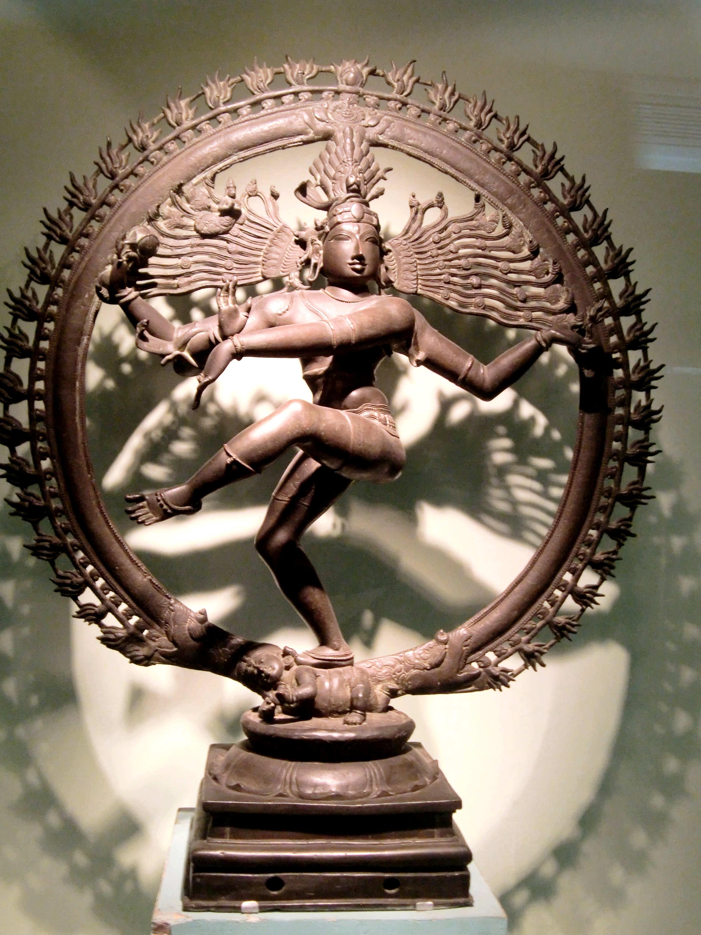 A 12th century Chola dynasty bronze sculpture of Shiva Nataraja. Now on