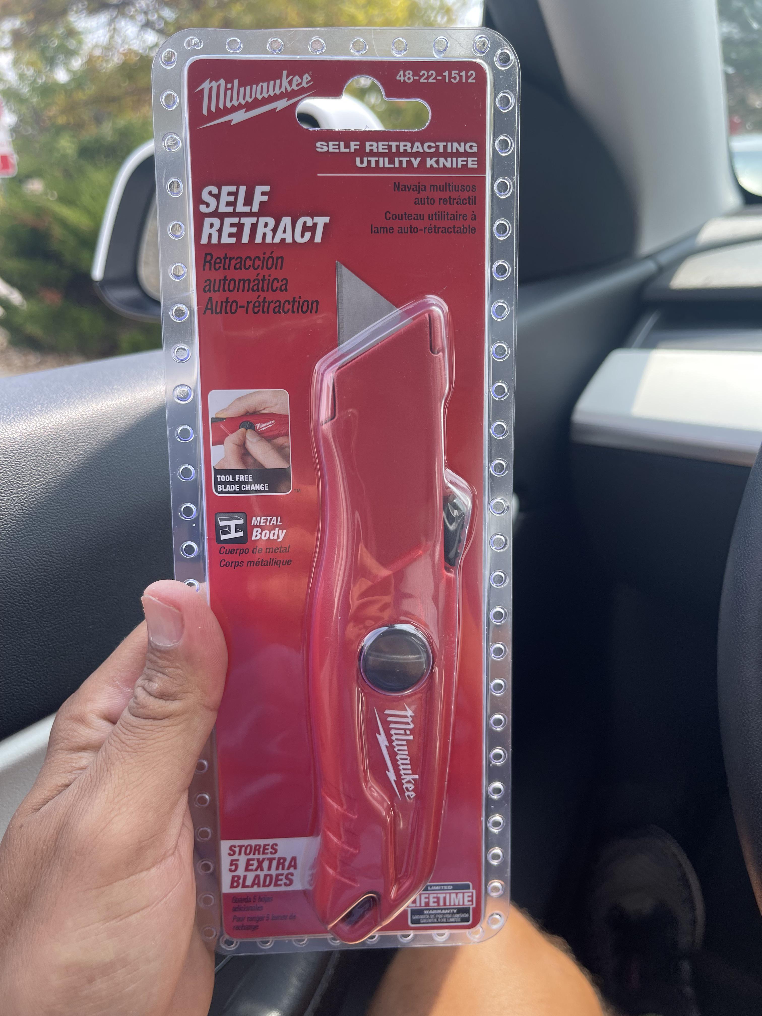 I bought a box cutter because I need something sharp. Now I need