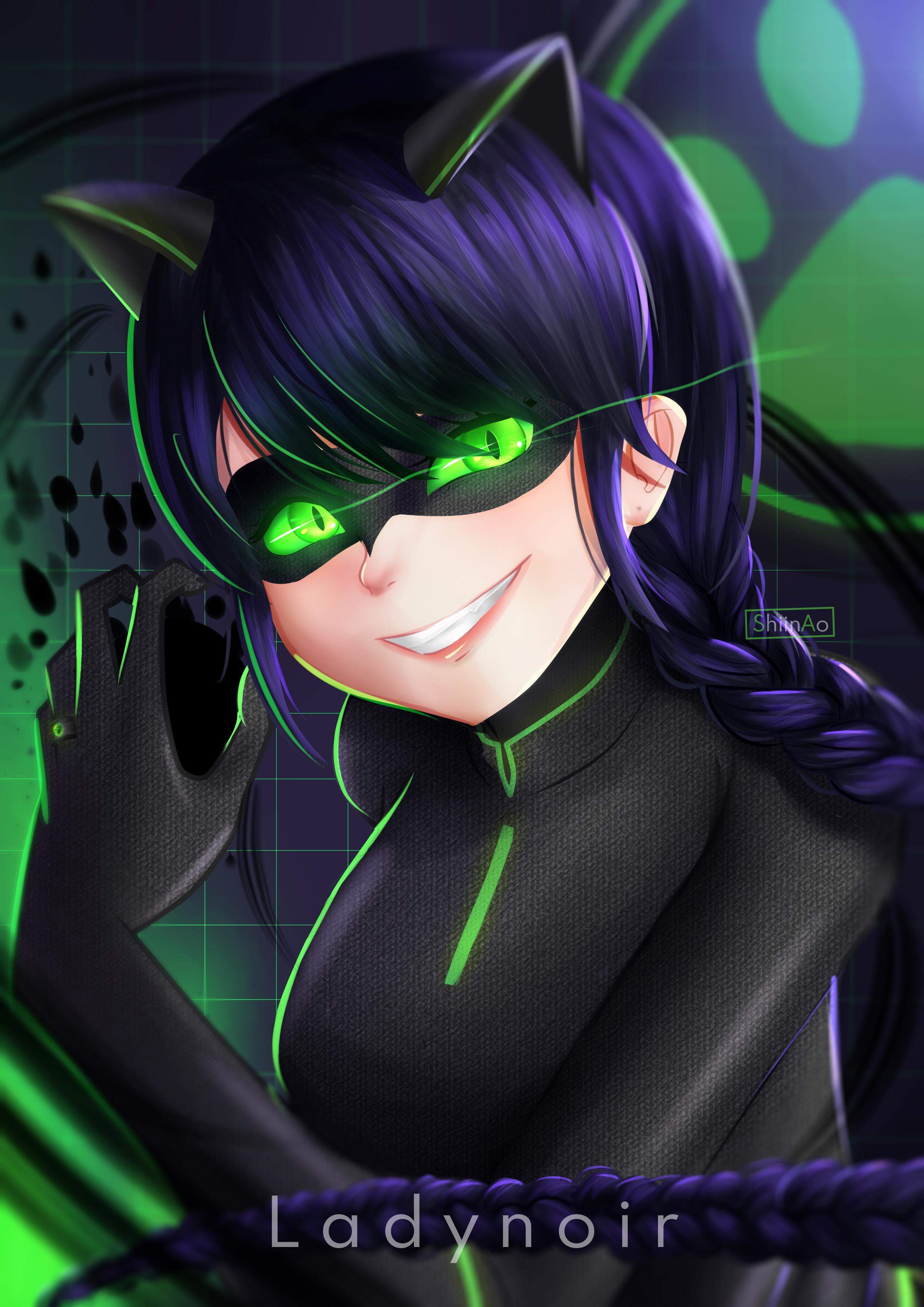 i make a fanart guys! ladynoir is so cool miraculousladybug