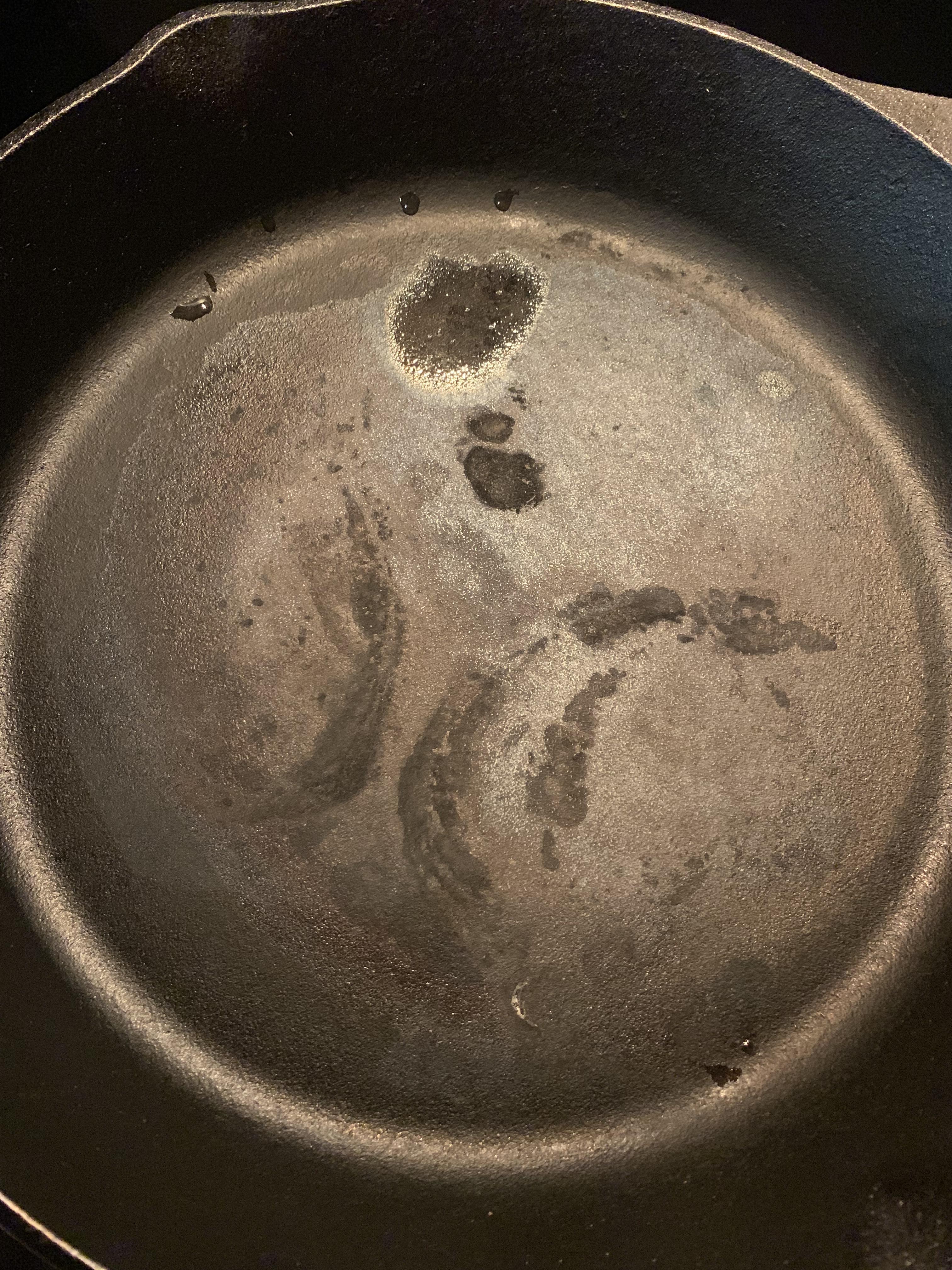 Did I ruin my cast iron? First time using my Lodge cast iron and these