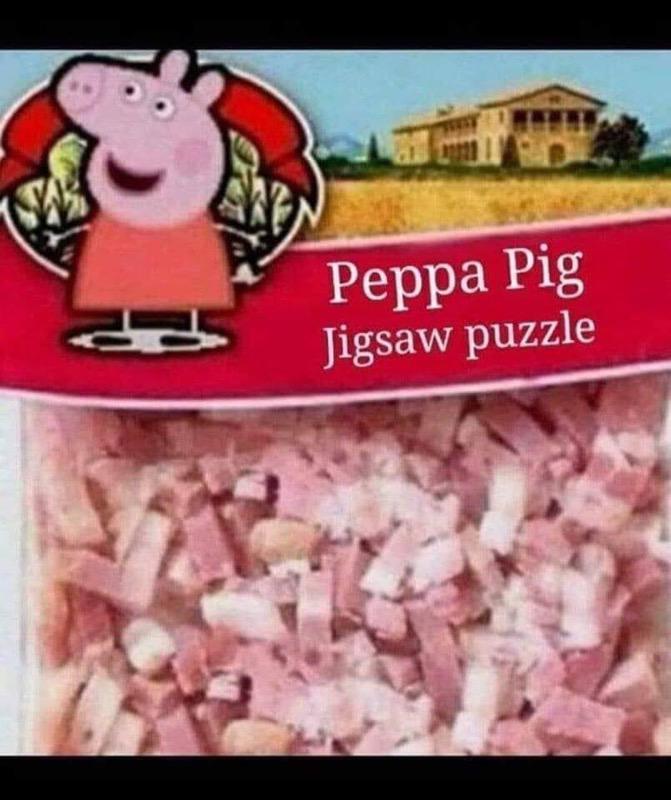 Peppa Pig Jigsaw Puzzle AntiVegan