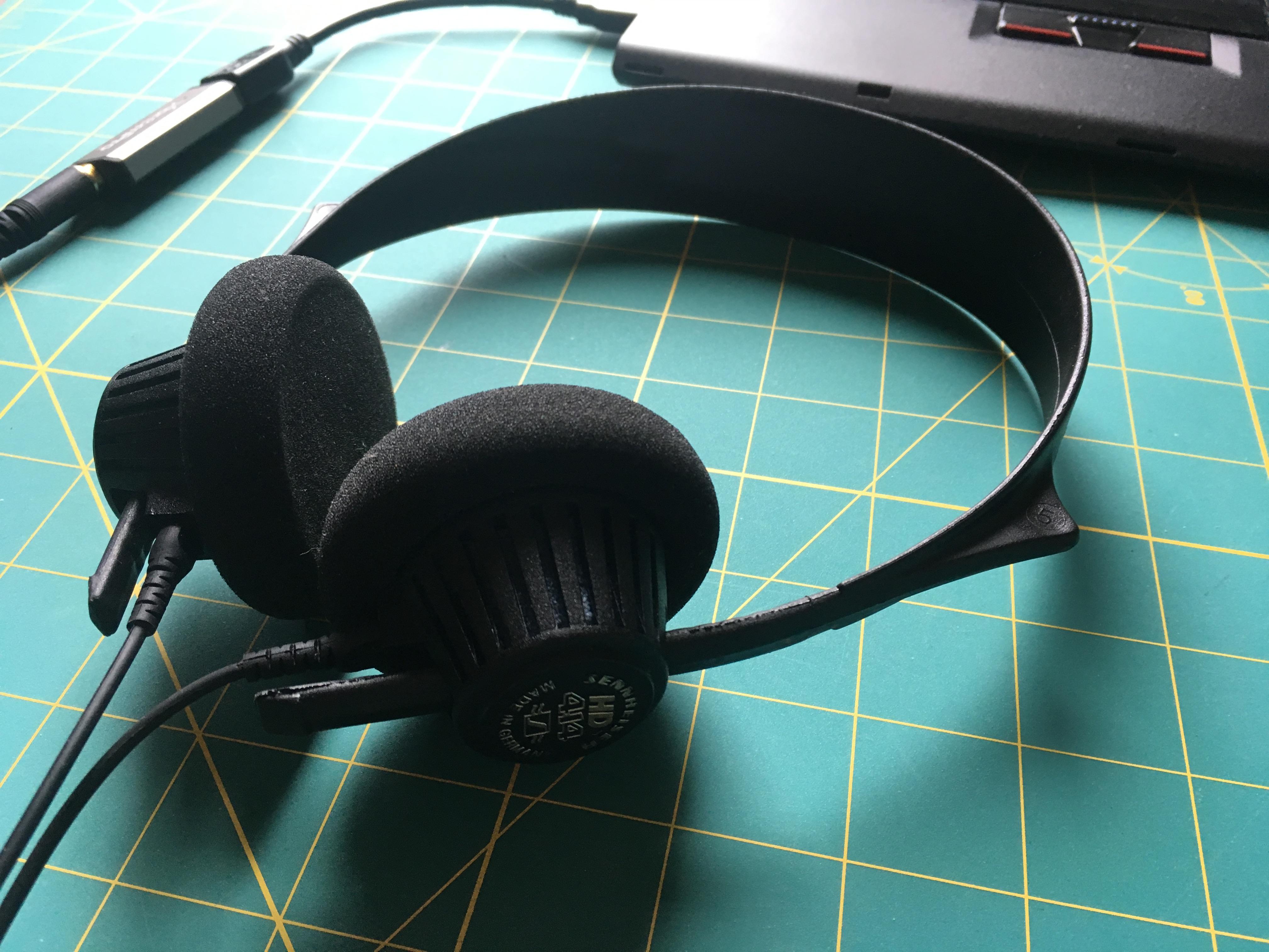 Kicking it with the first open headphone, the HD 414 r/headphones