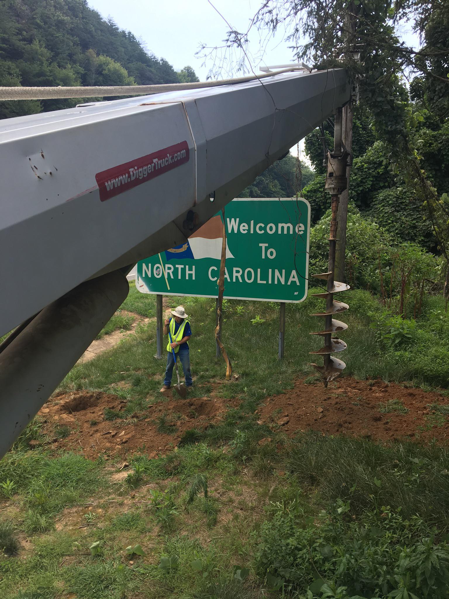 Installing new to North Carolina sign r/NorthCarolina