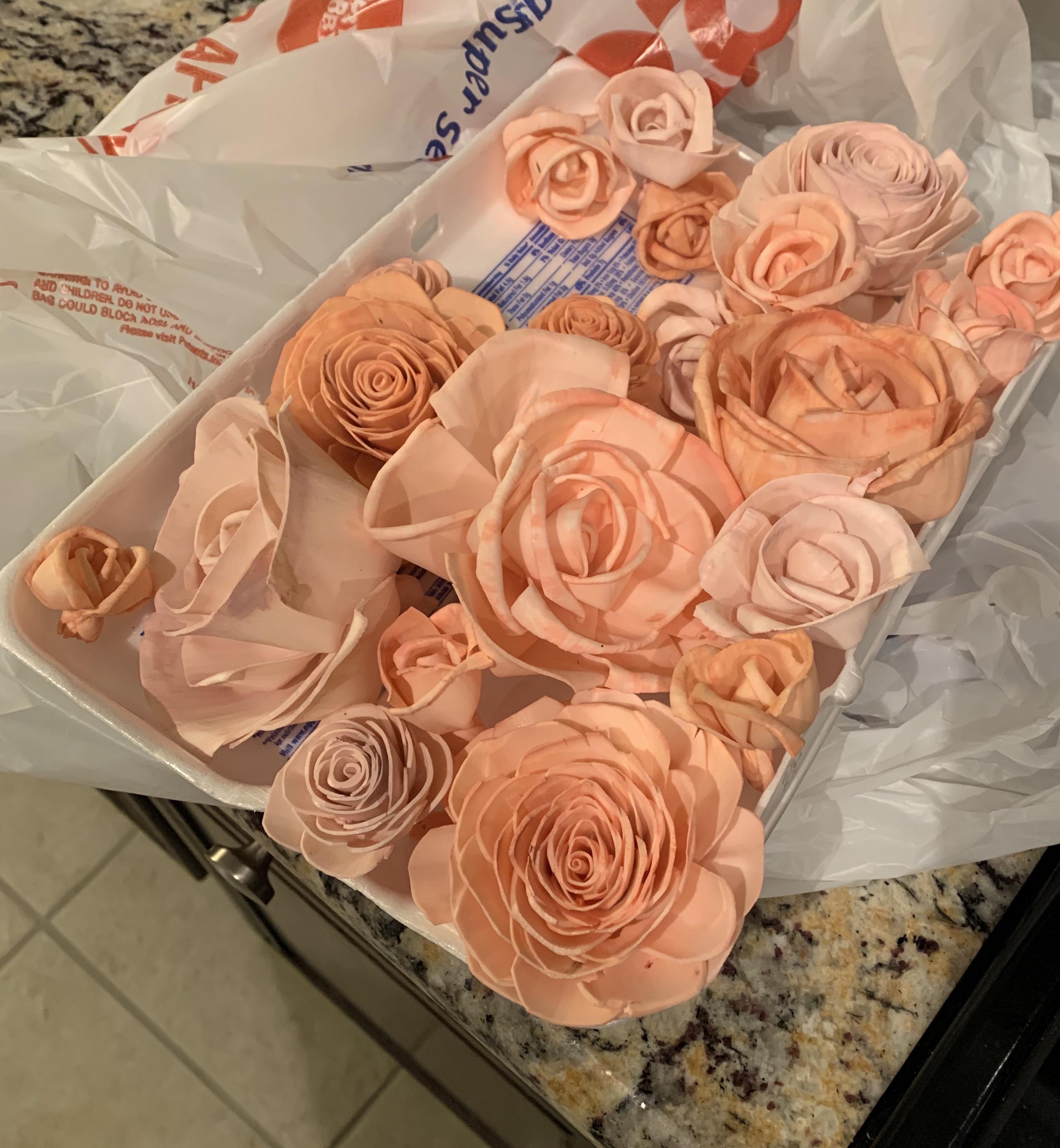 Dyed my sola wood flowers for my bouquet! r/wedding