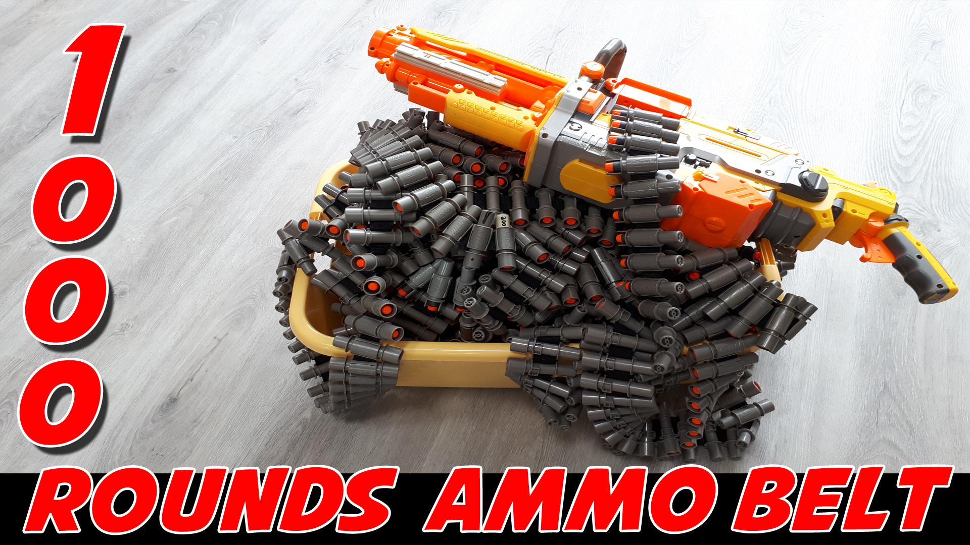 1000 ROUNDS NERF AMMO BELT / 103 feet long ! r/Nerf