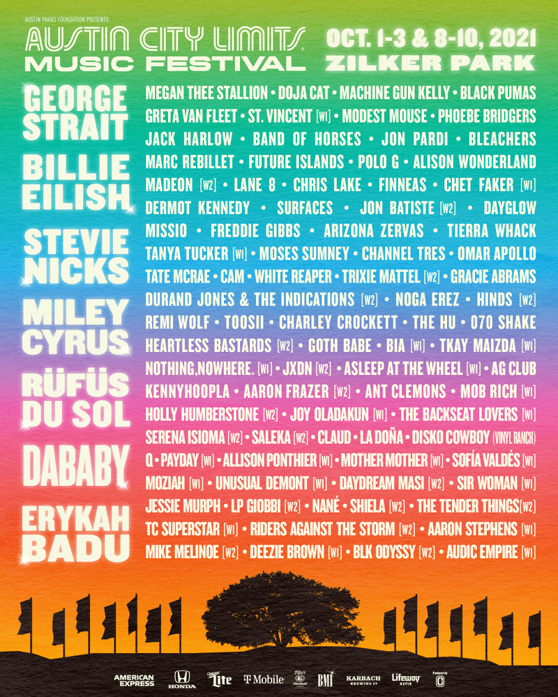 Austin City Limits 2021 lineup bottlerock