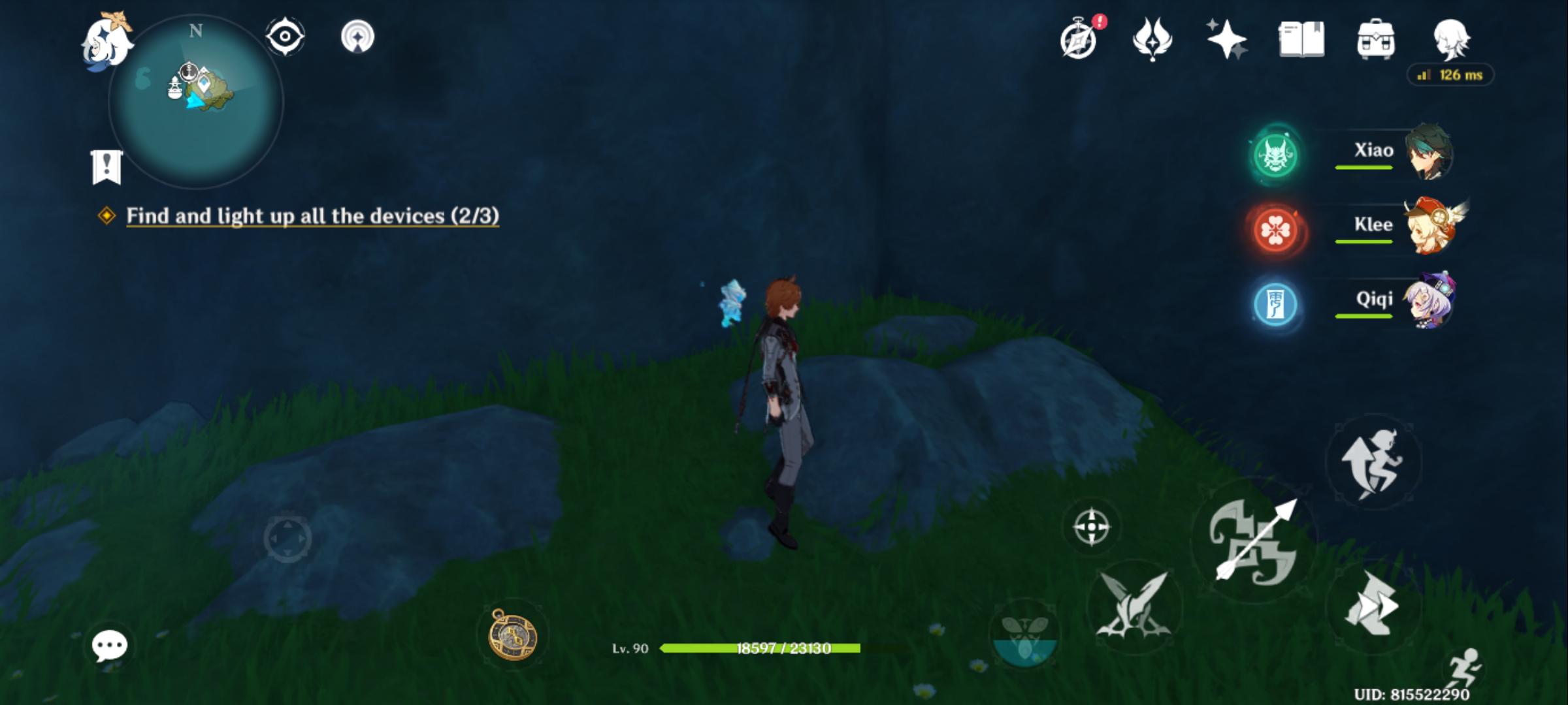 there was a common chest here in the crevice (2 primogems) this is the