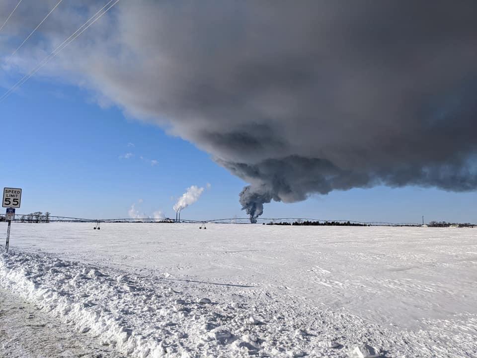 Northern Metal Recycling Fire. Becker, Mn r/minnesota