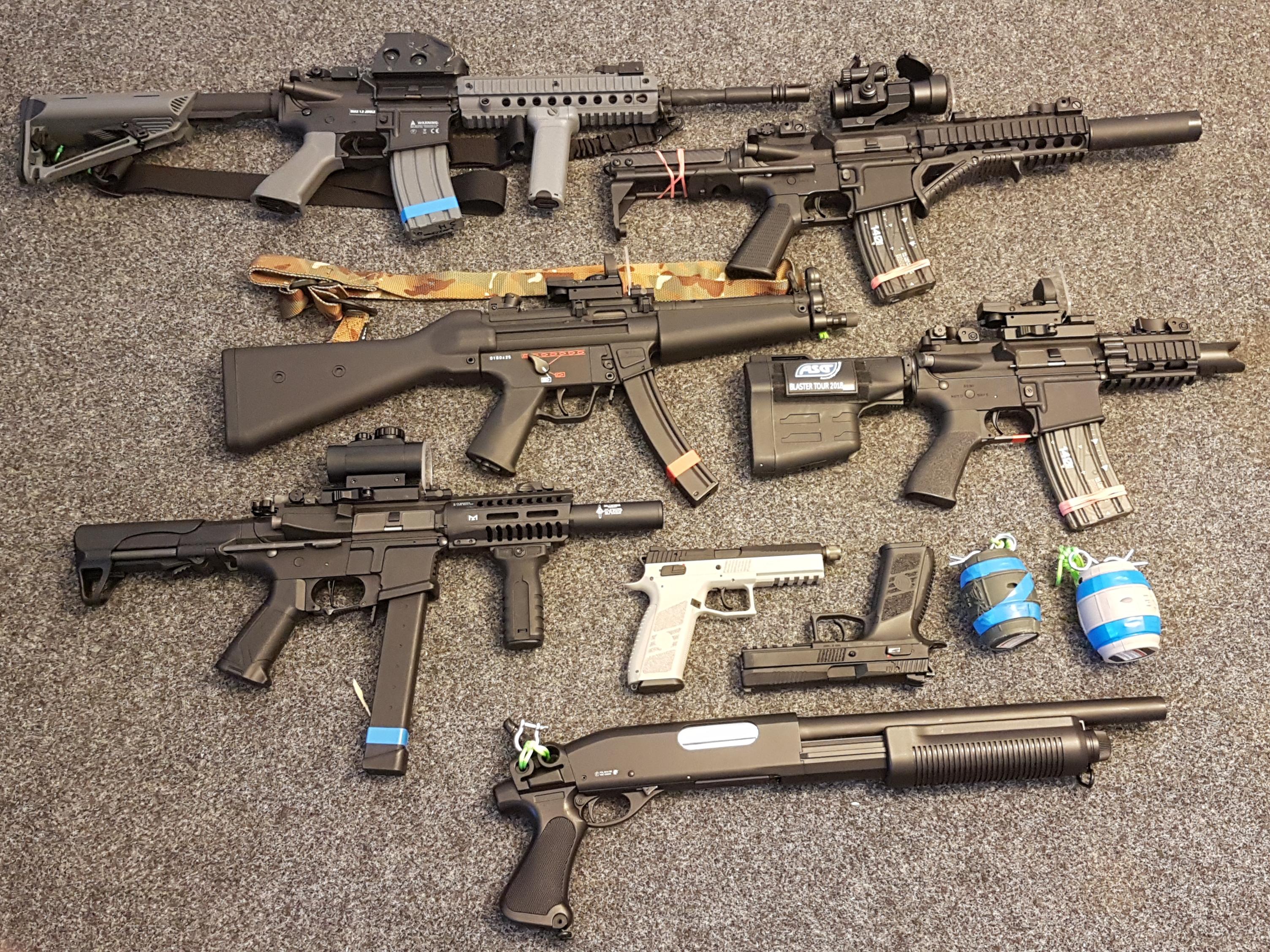 My small gun collection r/airsoft