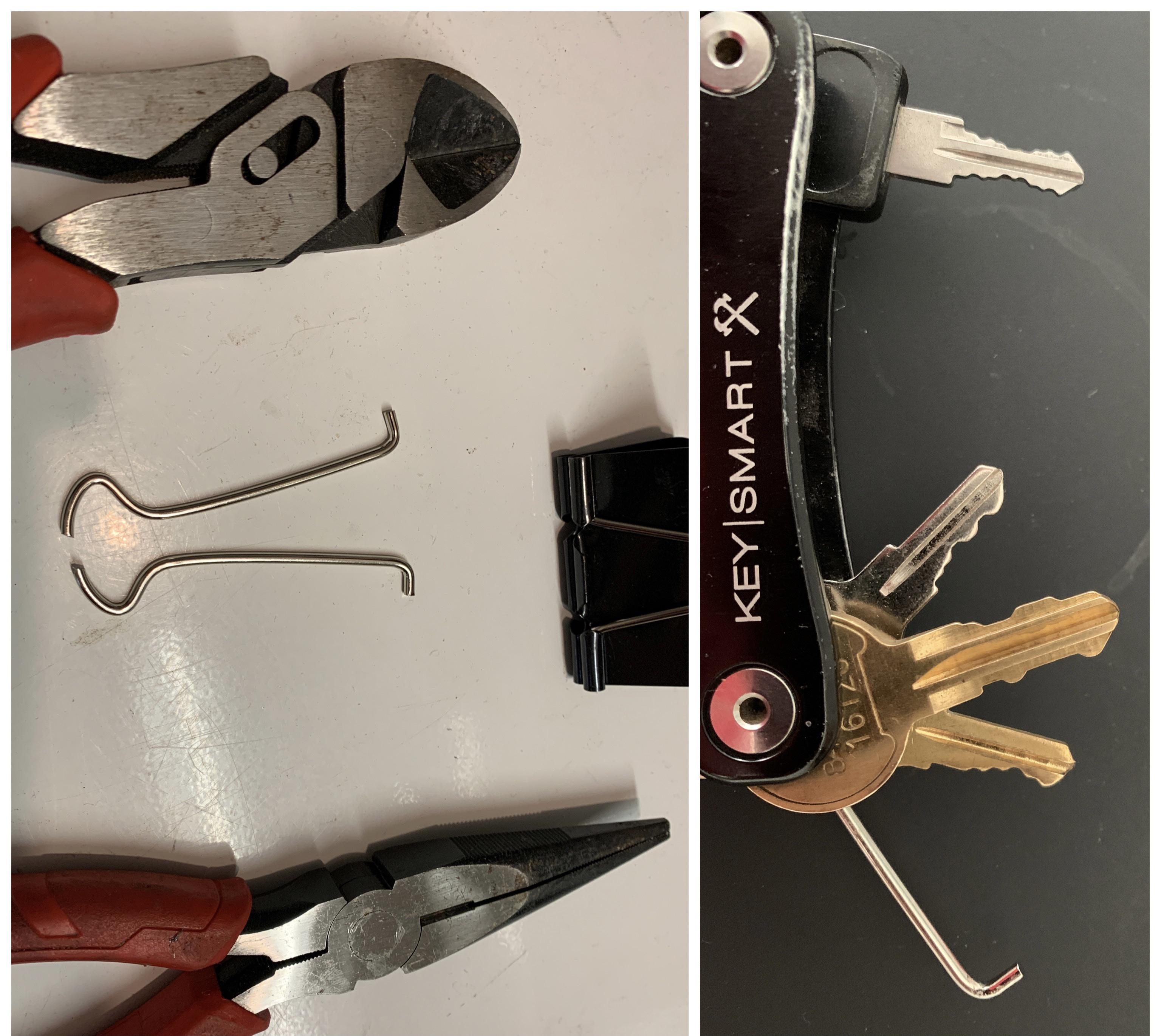 Quick, Easy, Cheap EDC Traveler’s Hook r/lockpicking