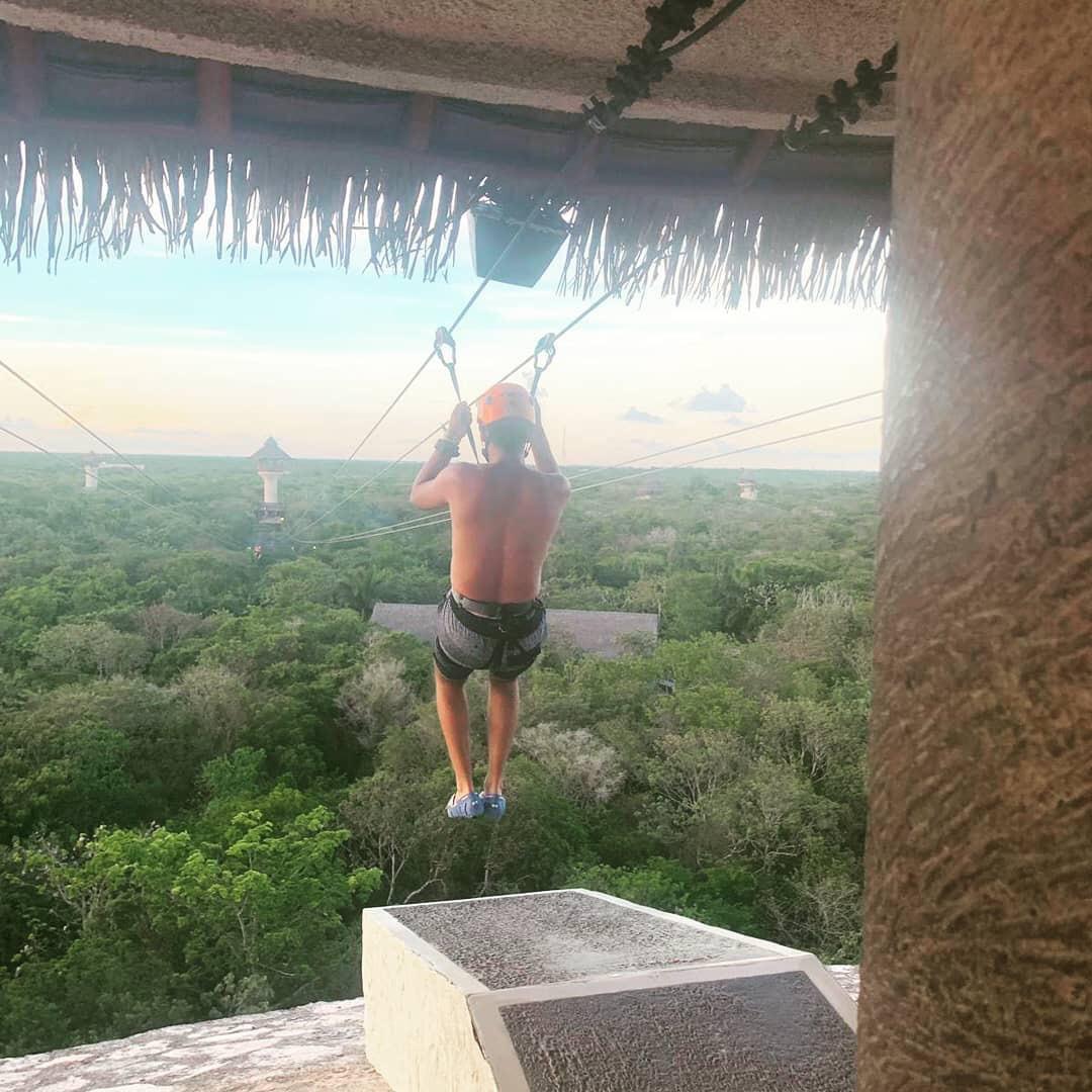 Ziplining near Cancun (Xplor Fuego by Xcaret). r/Outdoors